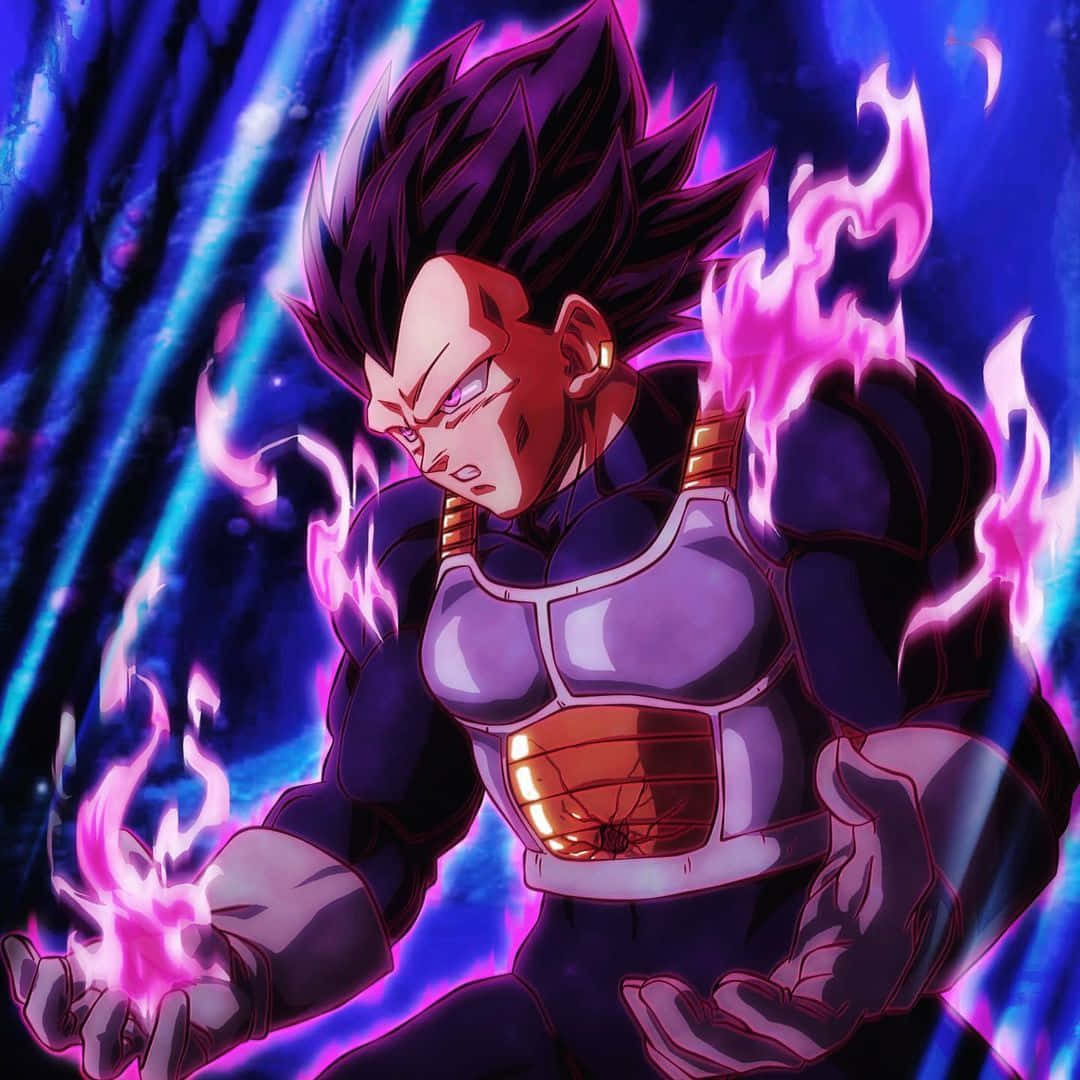 Burning Vegeta Ultra Ego Background