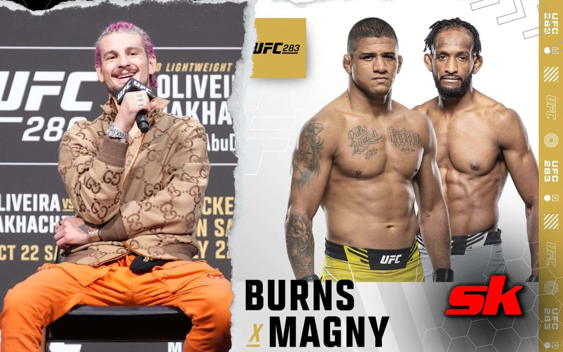 Burns Fights Neil Magny Background