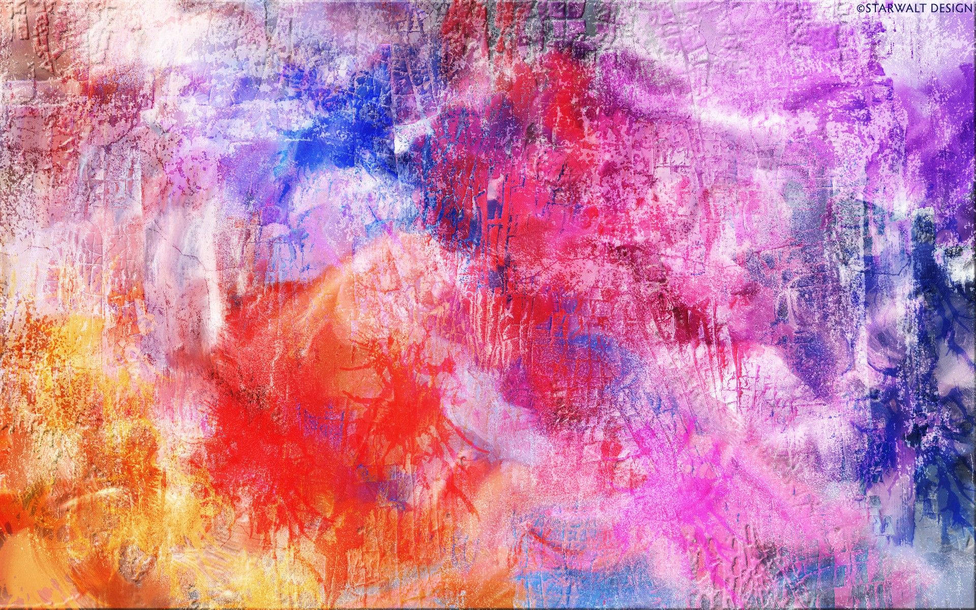 Burst Of Colorful Digital Art Background