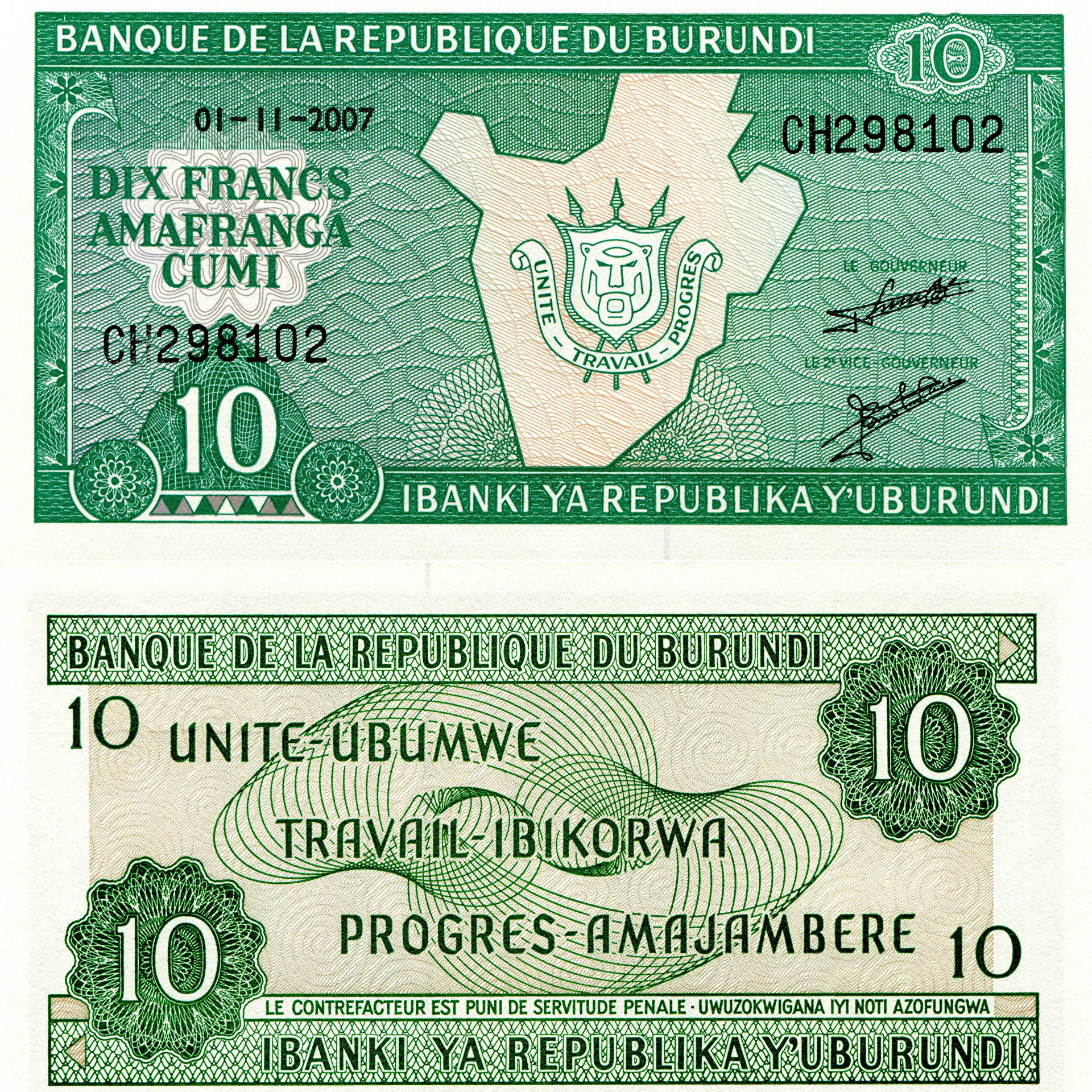 Burundi Franc Currency