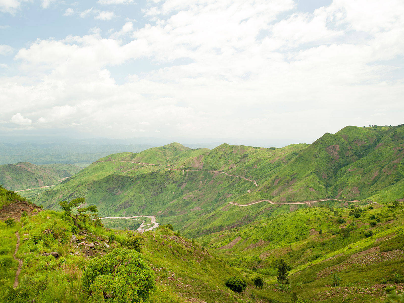 Burundi Mountain Landscape Background