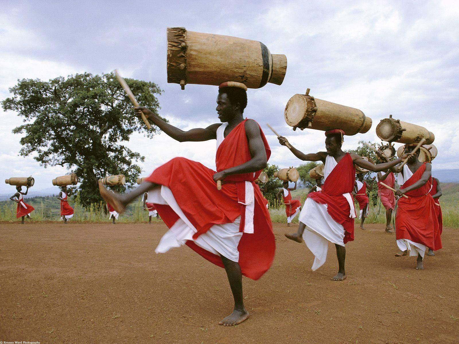 Burundian Traditional Dancer Background