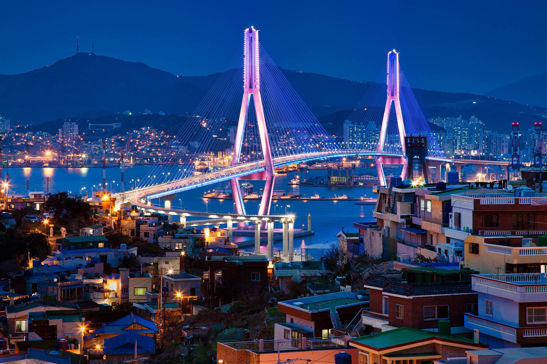 Busan Harbor Bridge South Korea
