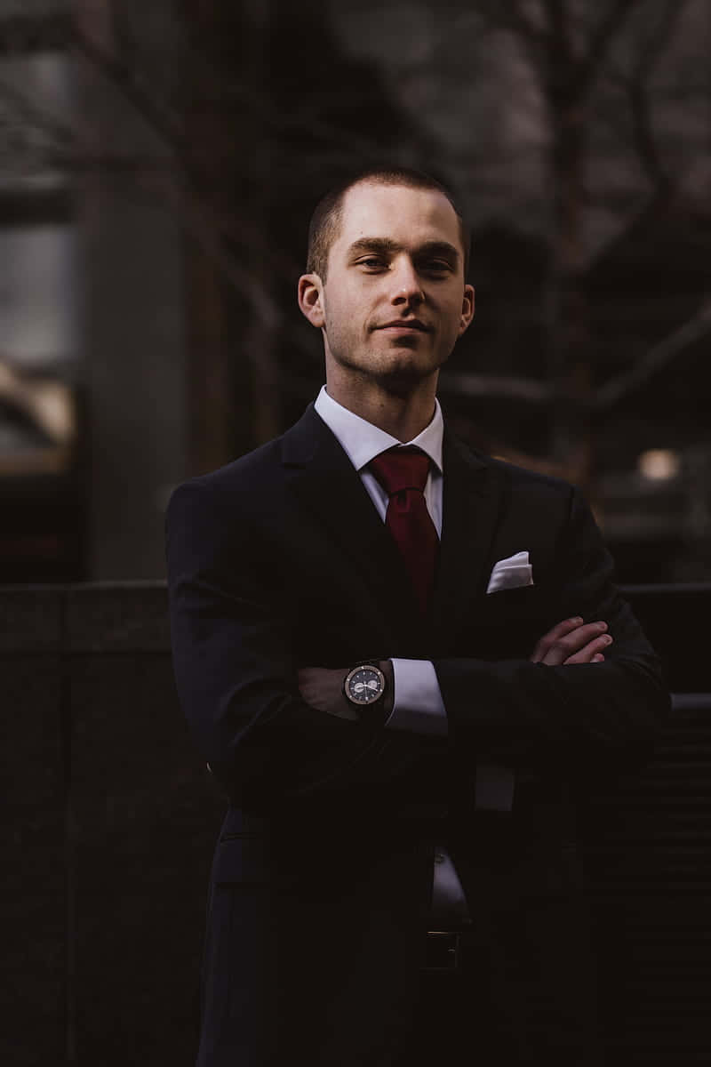 Businessman In Elegant Men's Suit