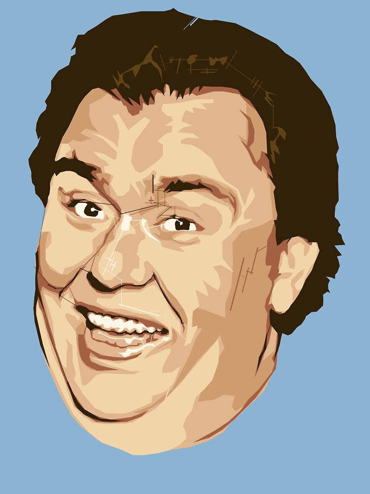 Bust Painting John Candy Background