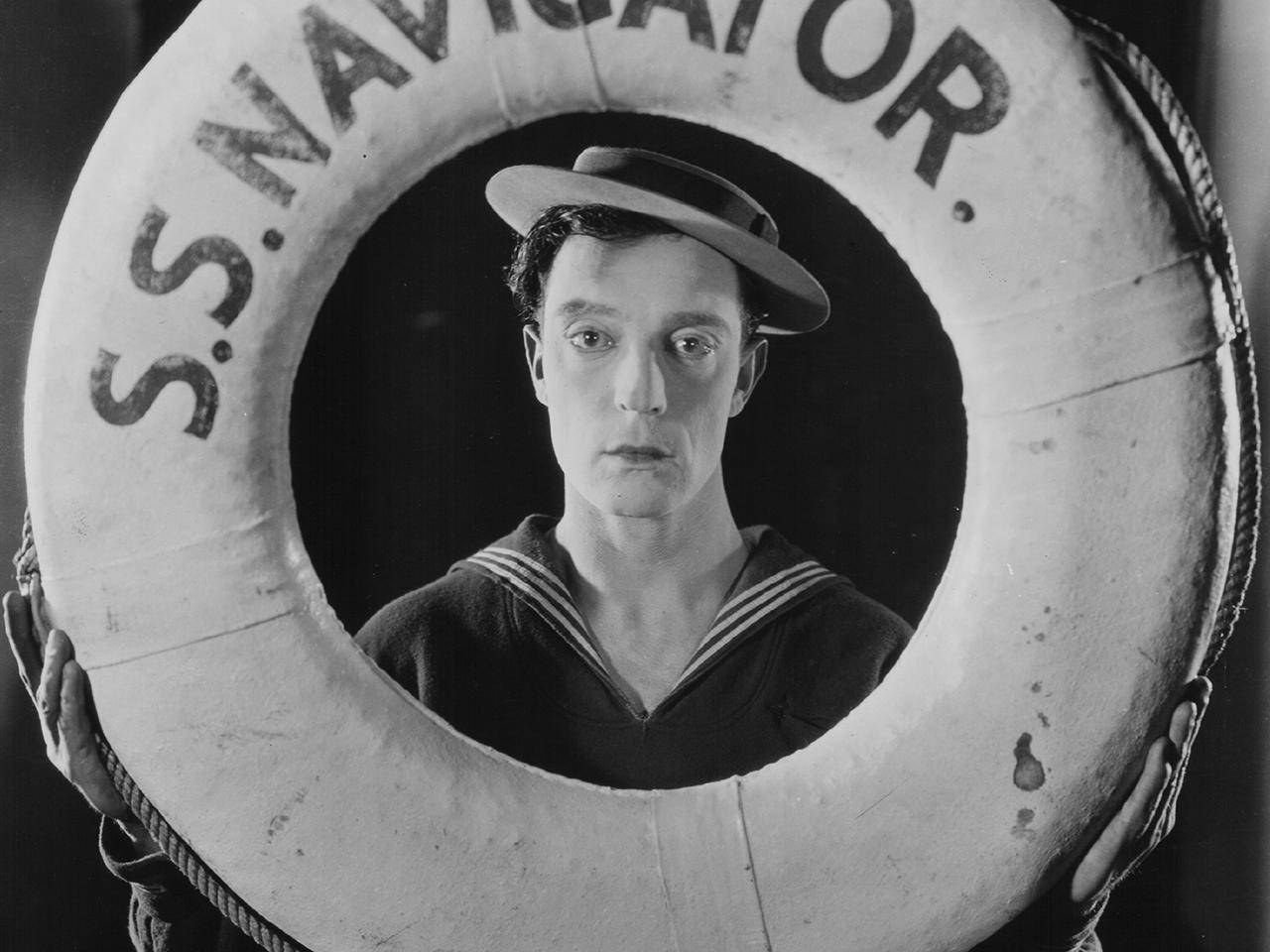 Buster Keaton In A Vintage Sailor Outfit Background