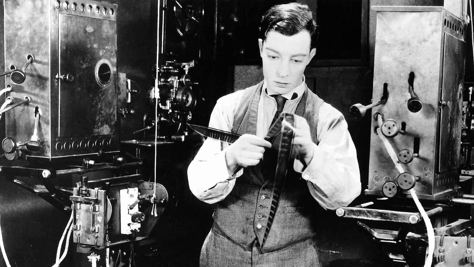 Buster Keaton Movie Camera Man Background