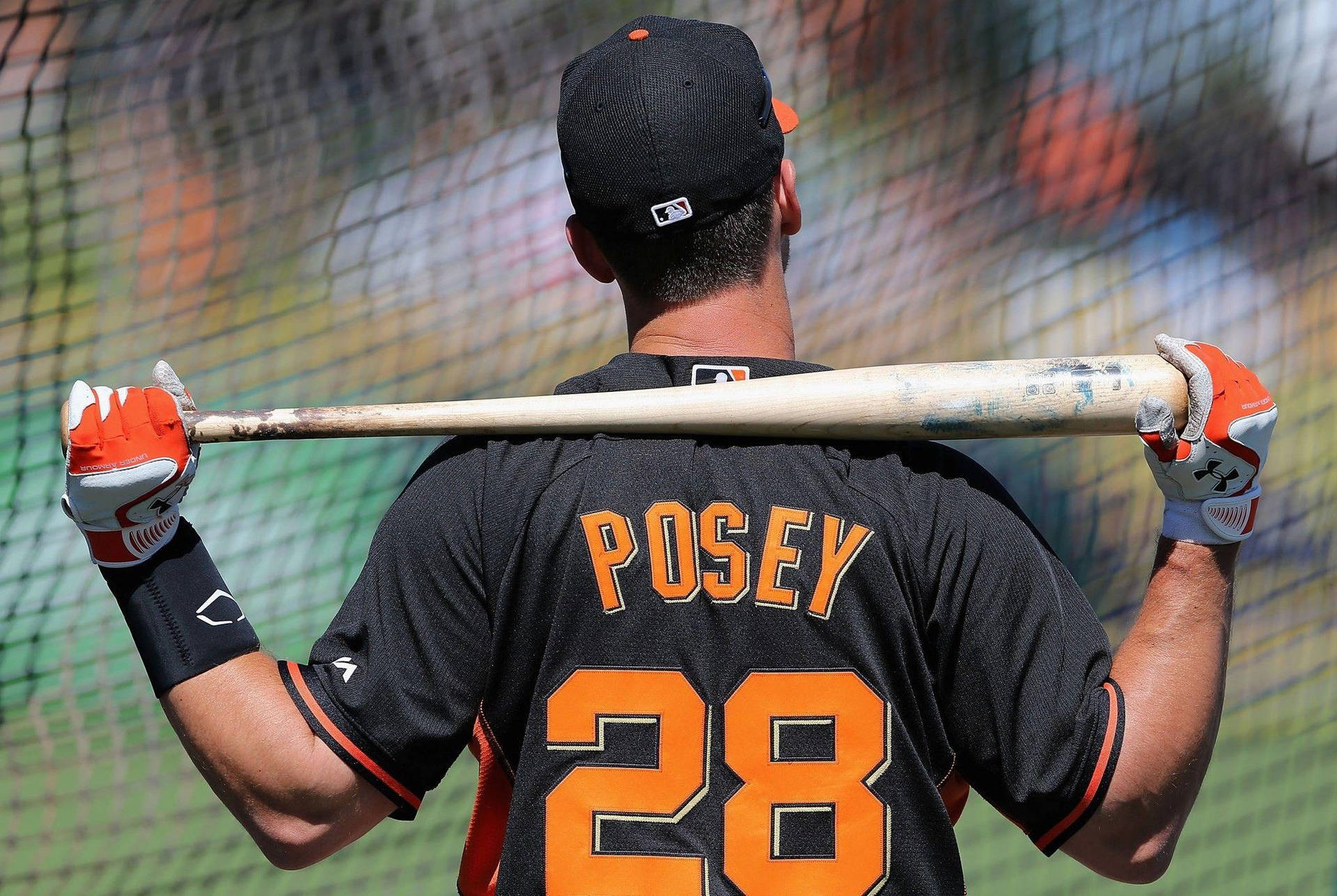 Buster Posey Bat Background