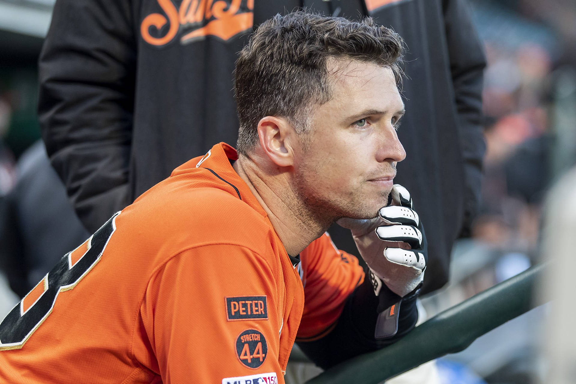 Buster Posey Spectating Background