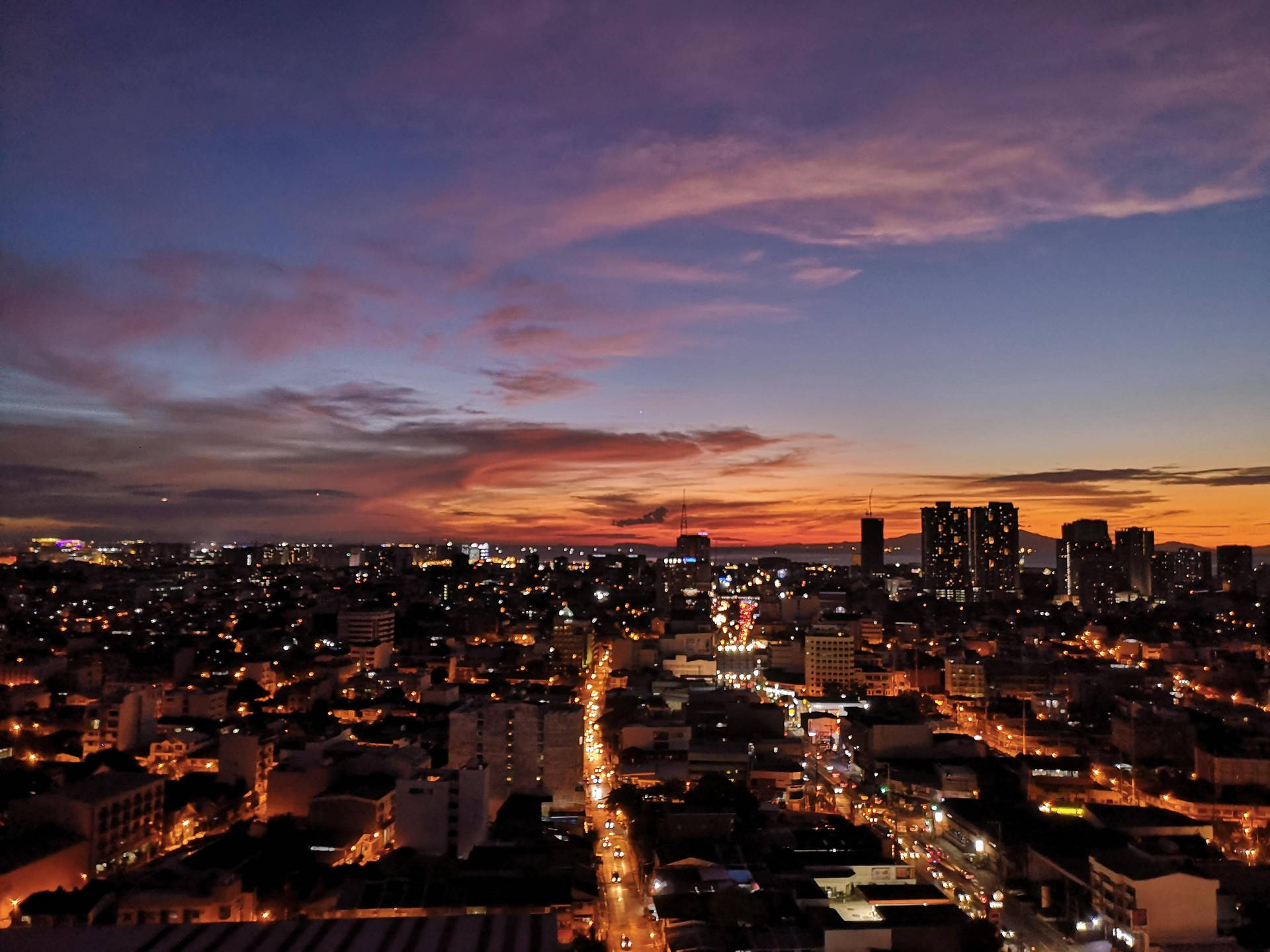 Busy Manila Nightscape