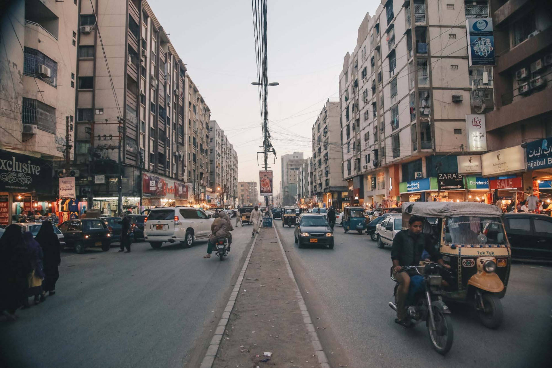 Busy Streets Of Karachi