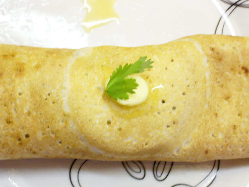 Butter Dosaon Plate Background