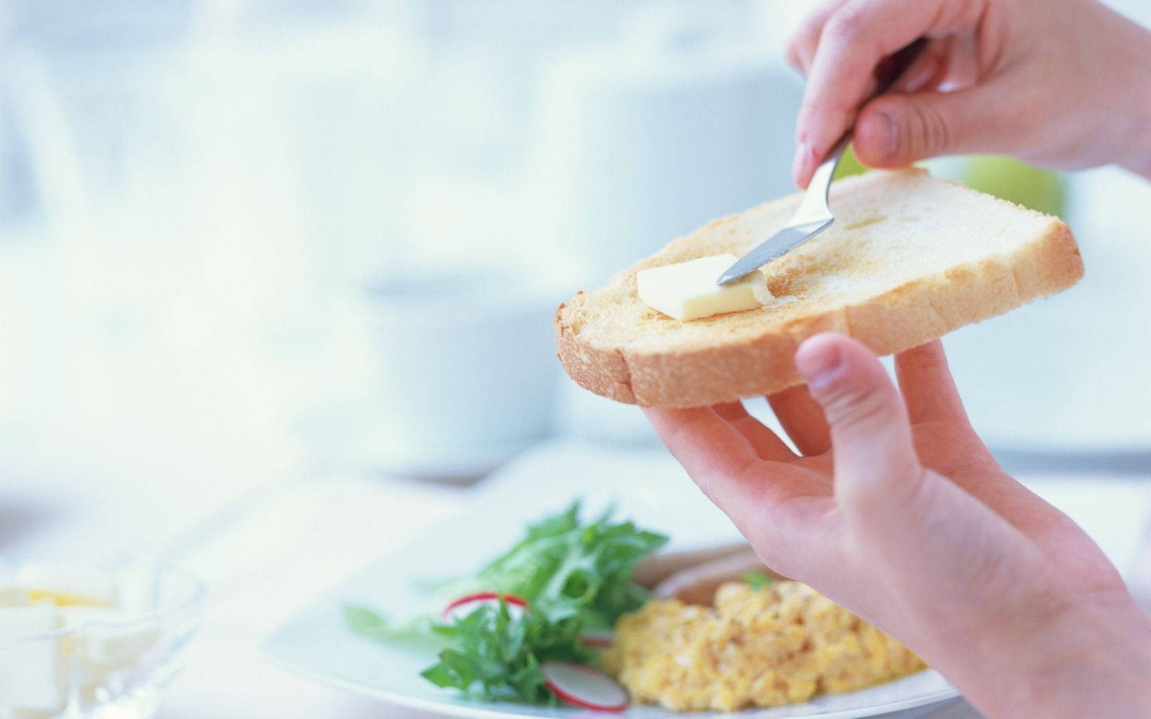 Butter Spread On Bread