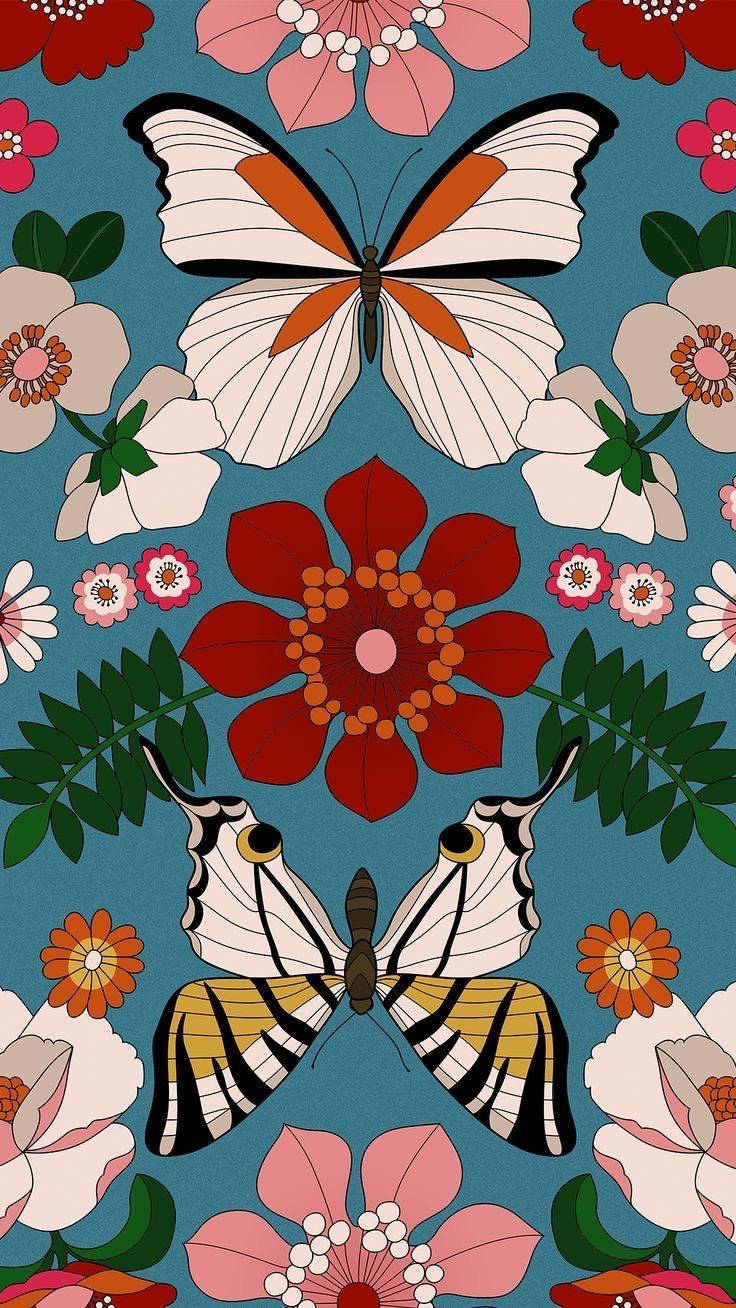 Butterflies Digital Art Background