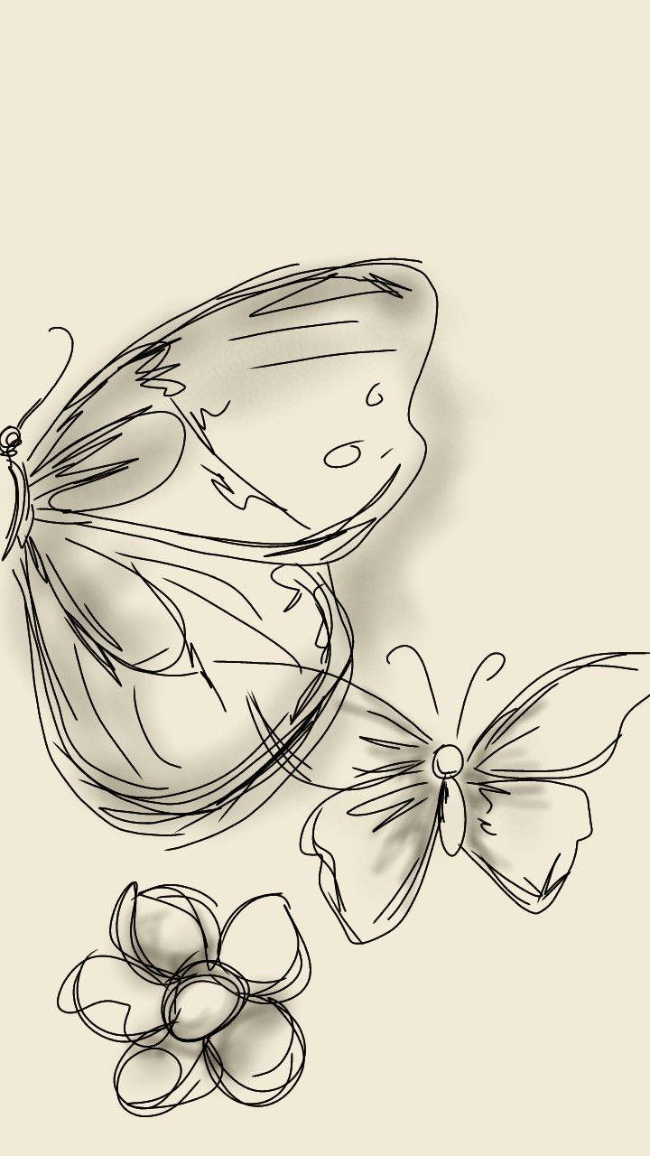 Butterflies Digital Illustration Background