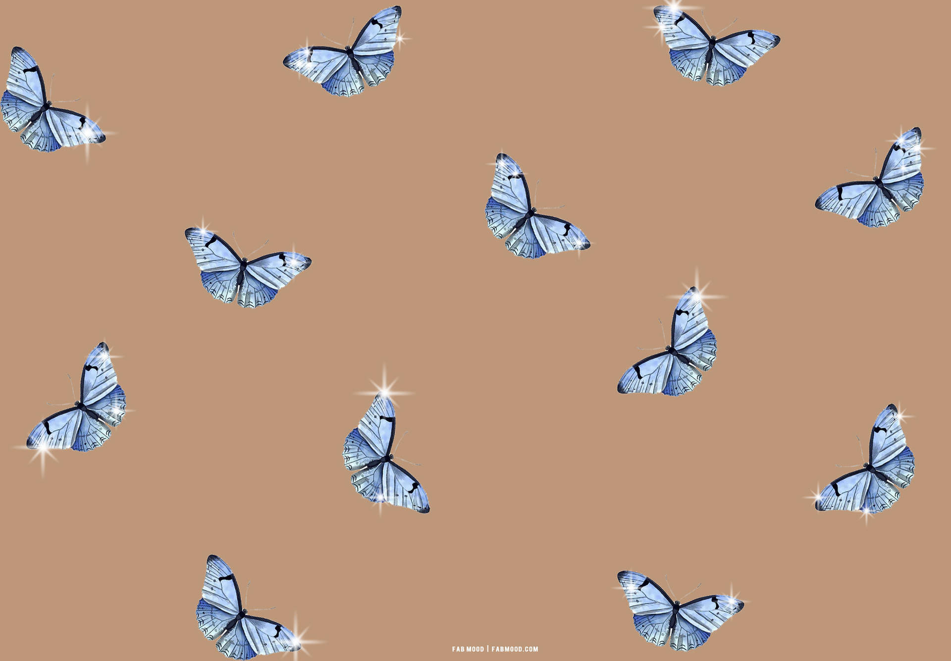 Butterfly Aesthetic Sparkling Wings Background