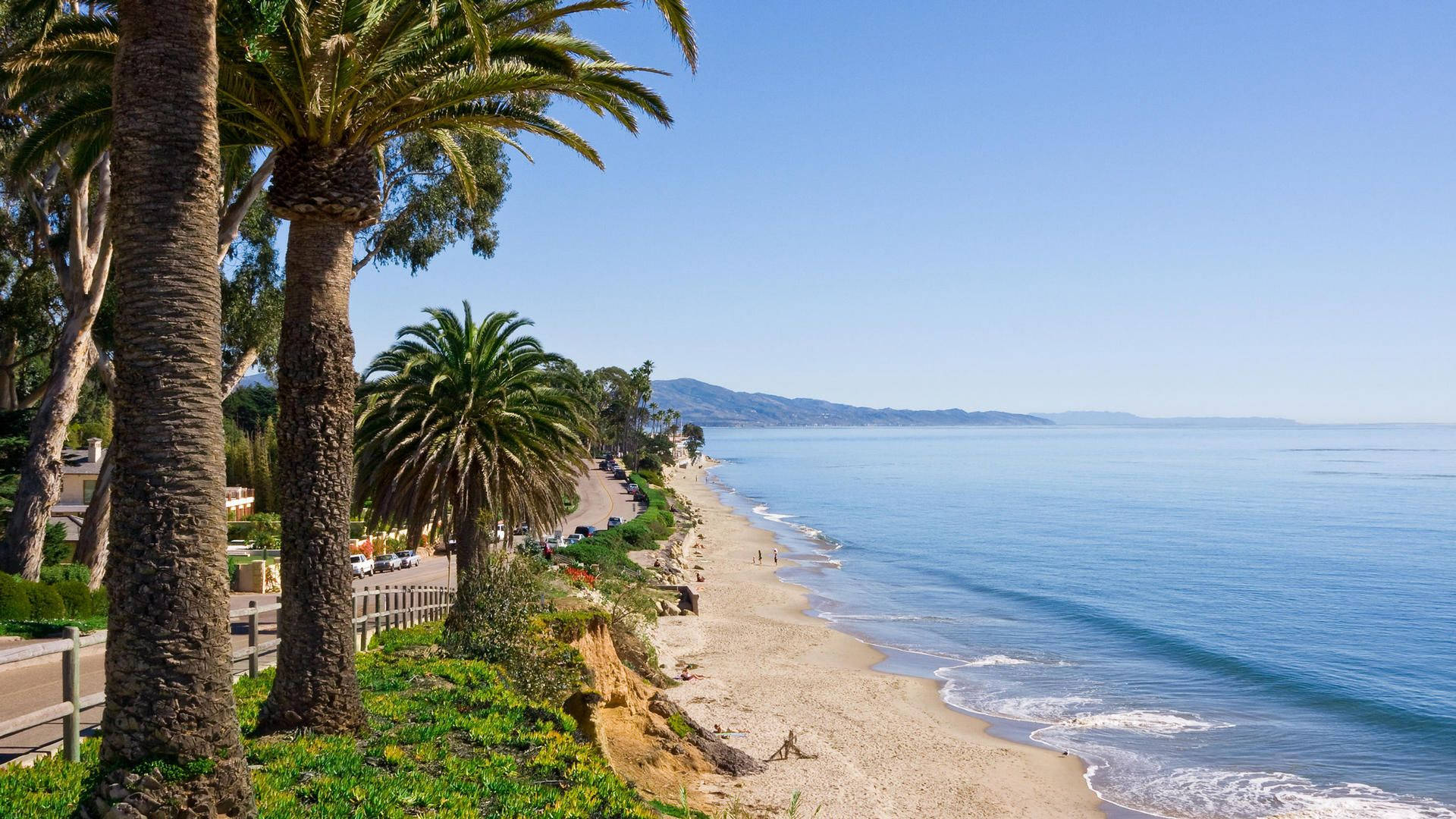 Butterfly Beach Near Ucsb Background