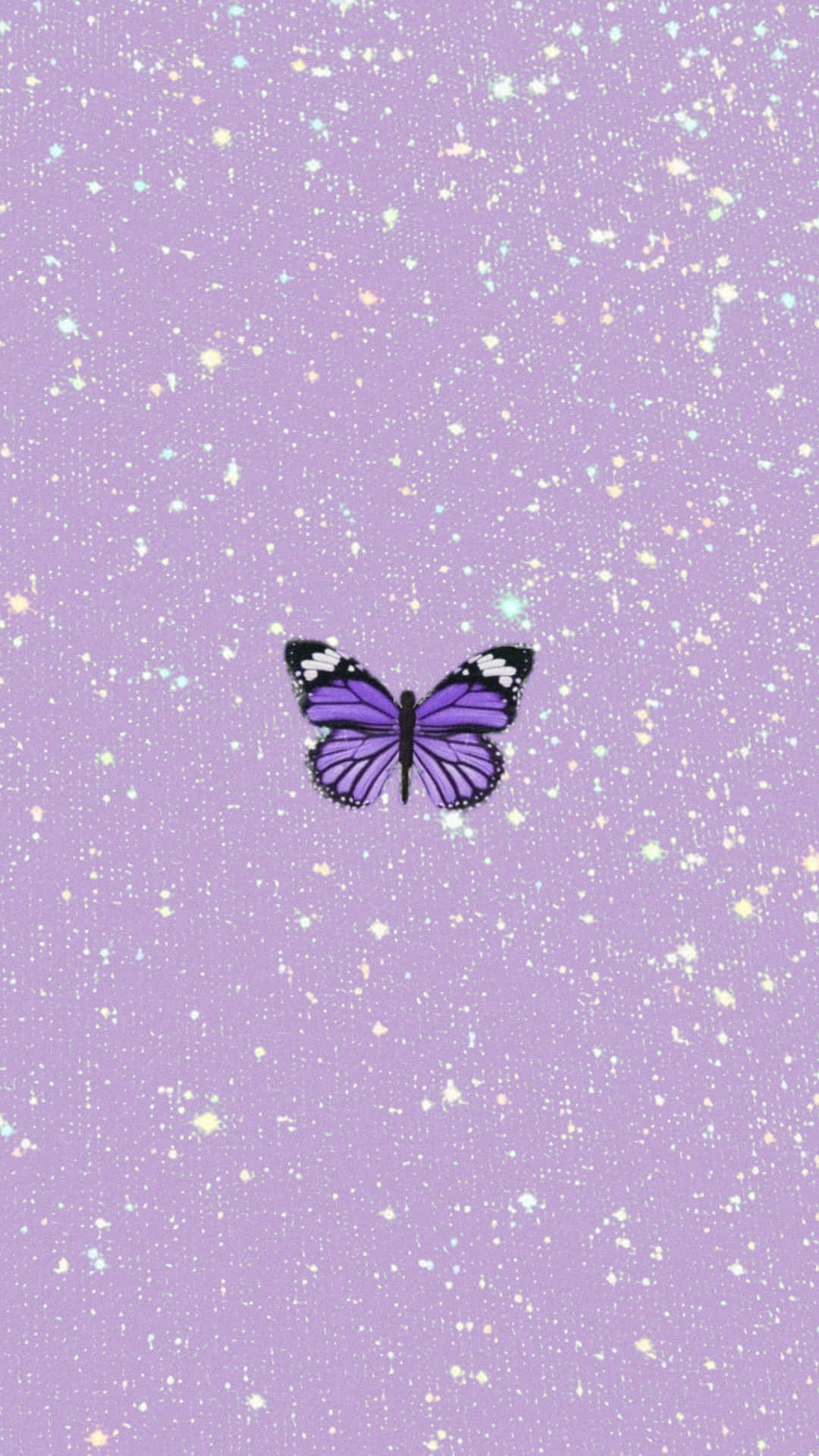 Butterfly Graphic Art Purple Pastel Iphone Background