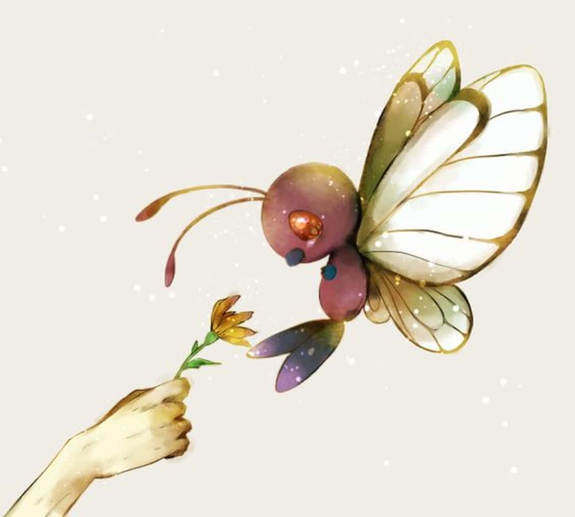 Butterfree Painting Background
