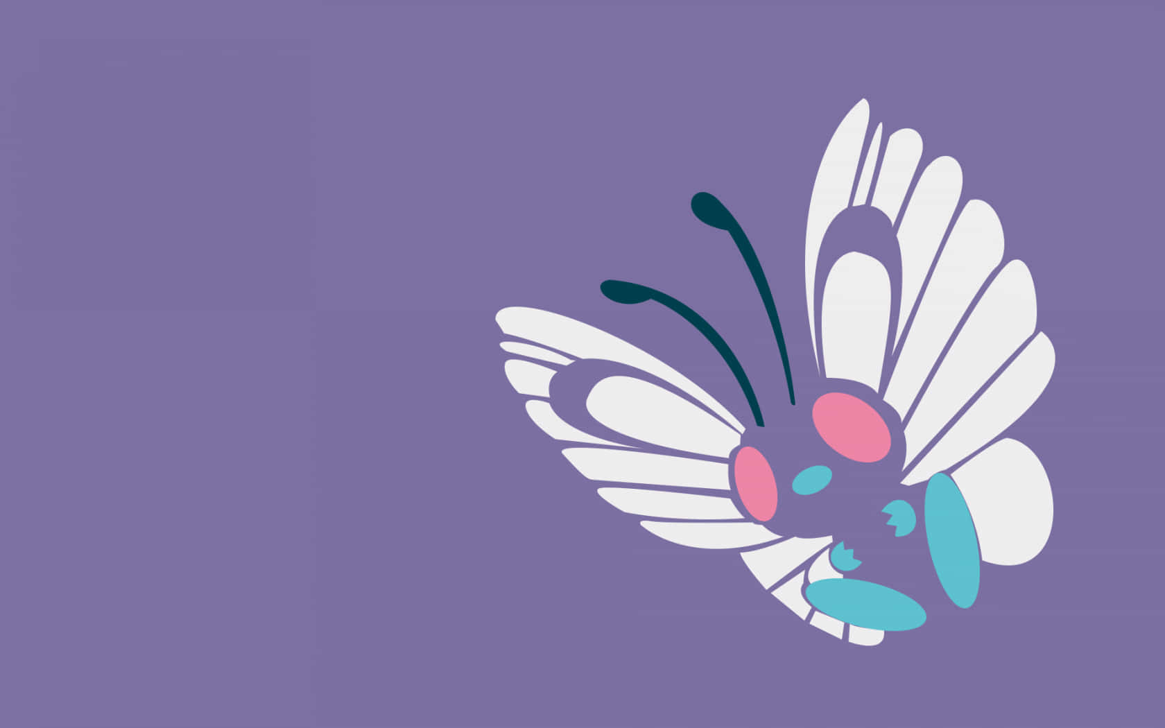 Butterfree Simple Art Hd Background