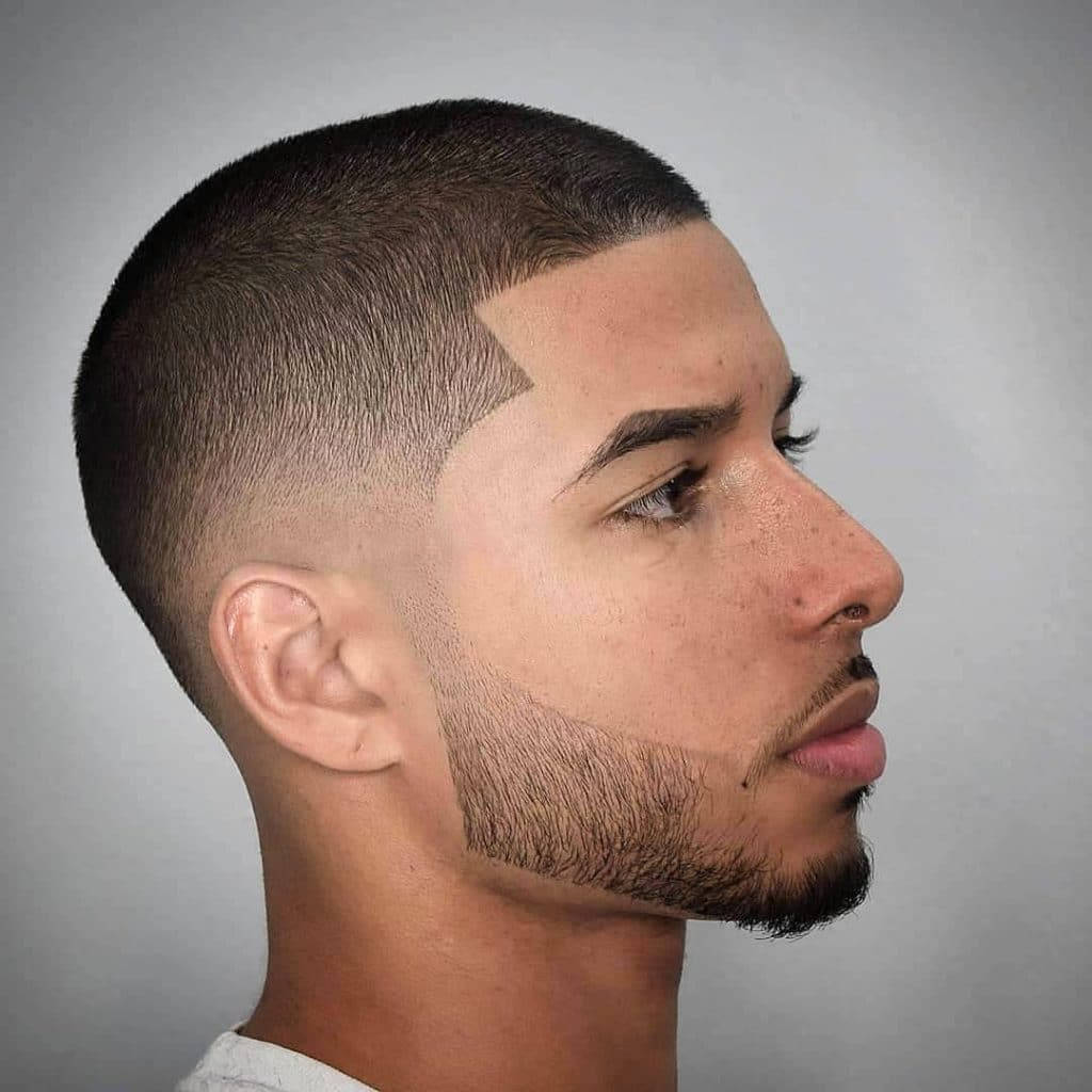 Buzz Cut Line-up Men Hair Style Background