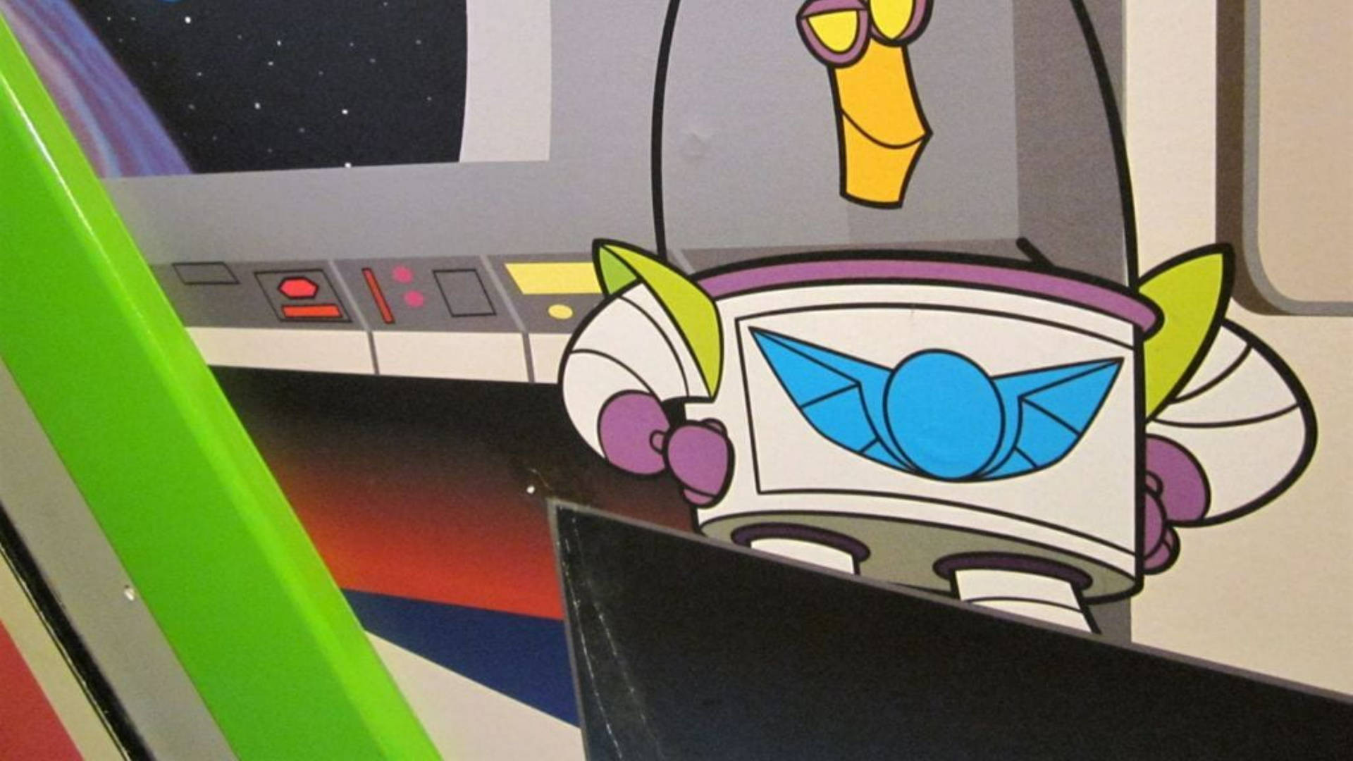 Buzz Lightyear And Xr In Buzz Lightyear Of Star Command Background