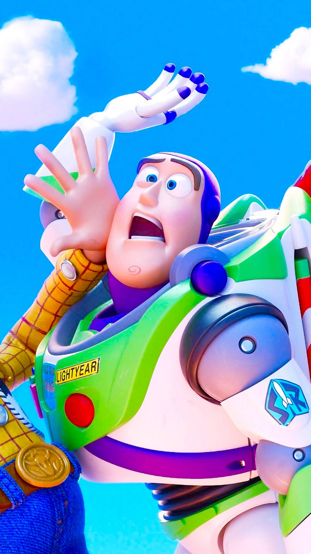 Buzz Lightyear Funny Face Background
