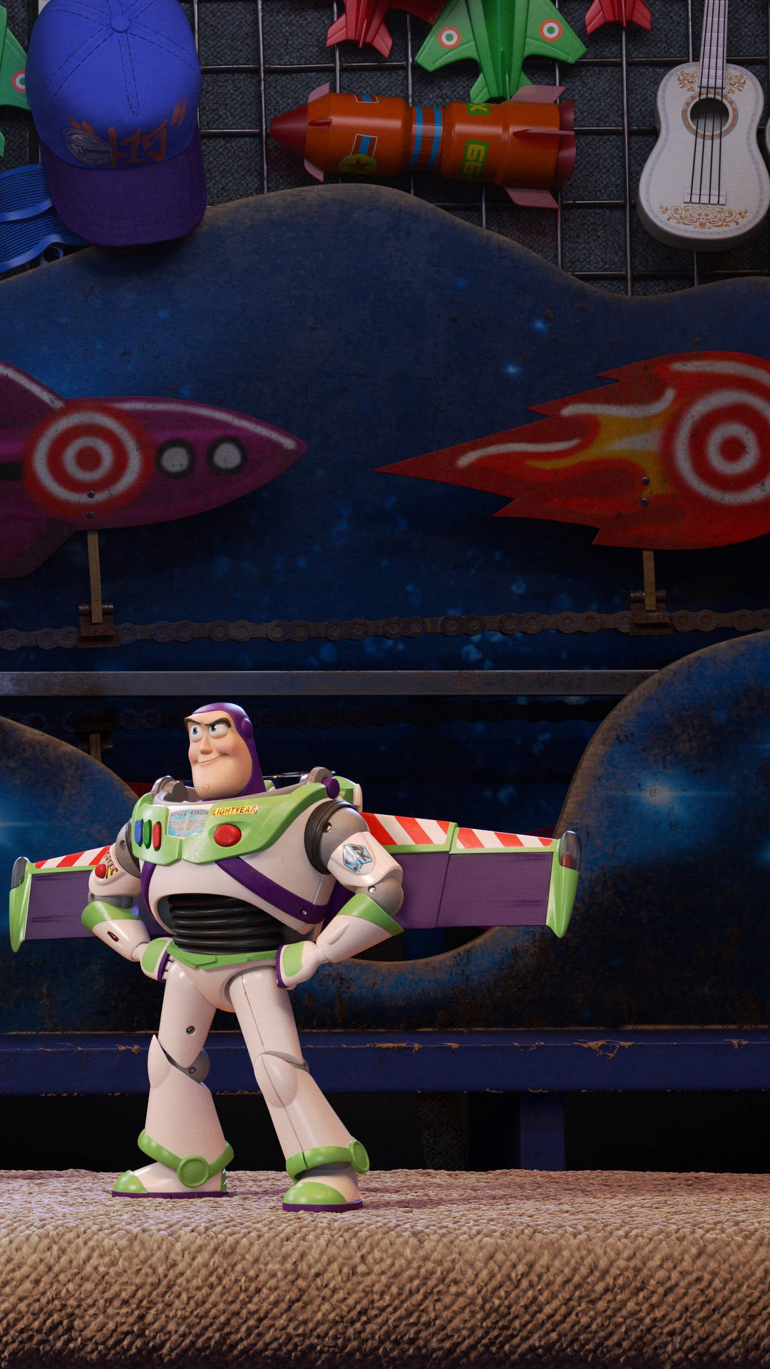 Buzz Lightyear In Toy Store Background