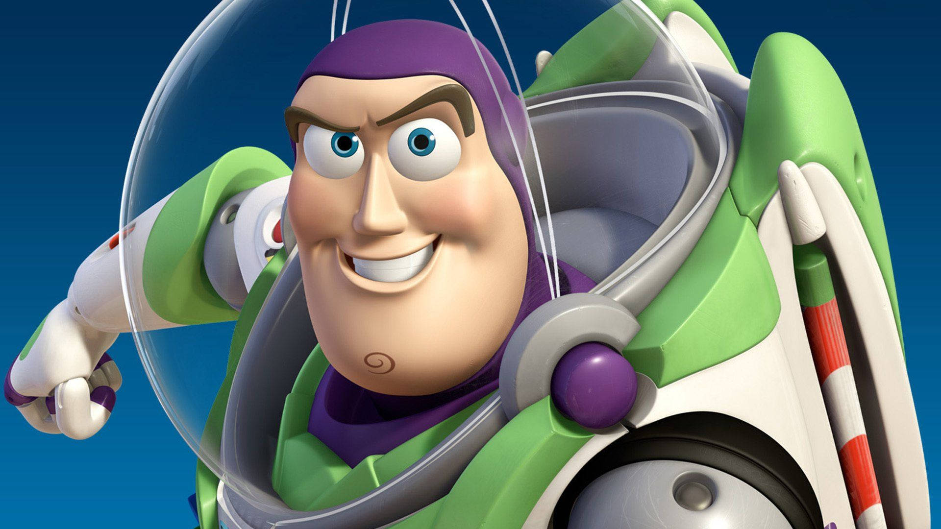 Buzz Lightyear Of Star Command Happy Pose Background