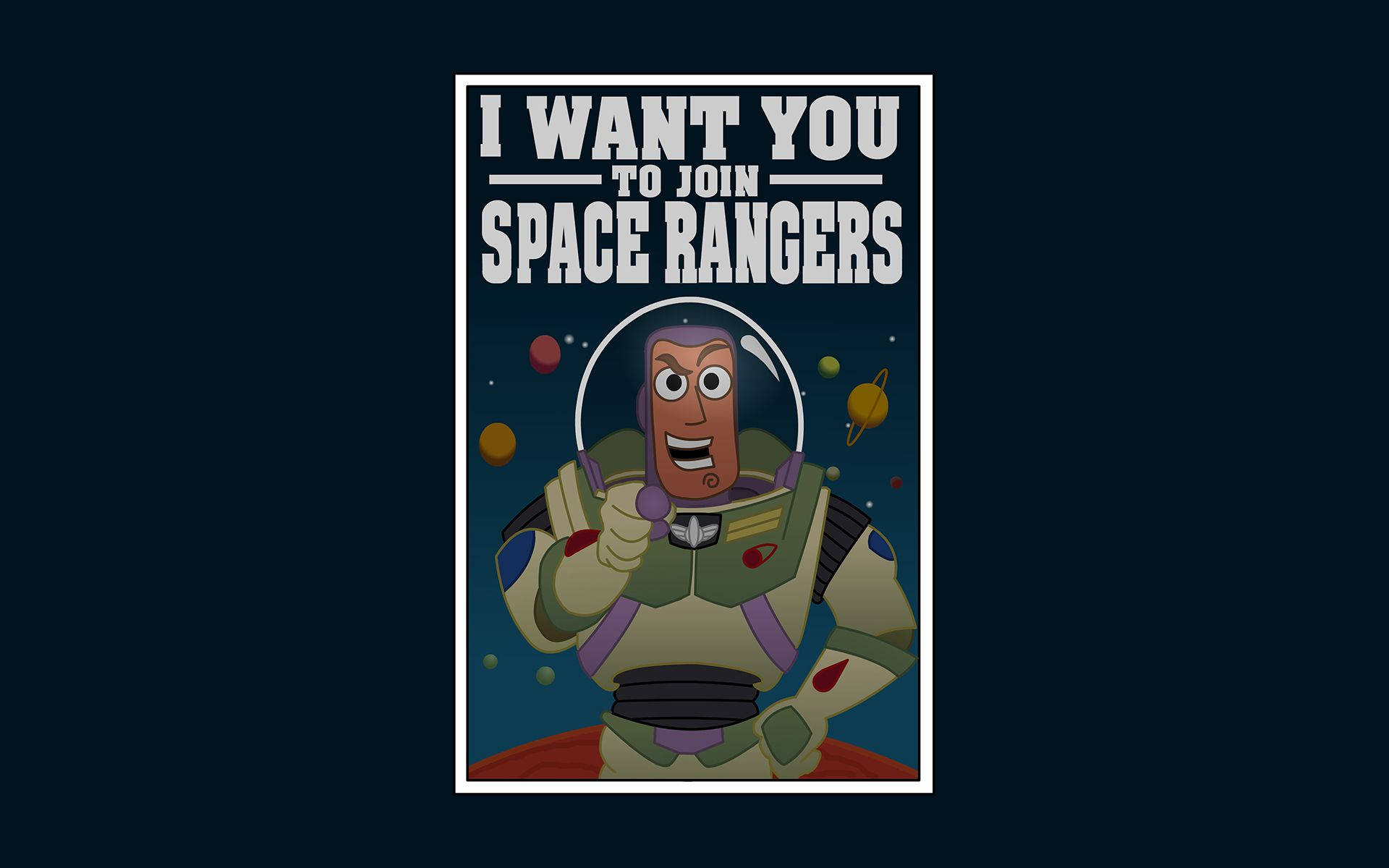 Buzz Lightyear Of Star Command - Space Ranger Invitation Background