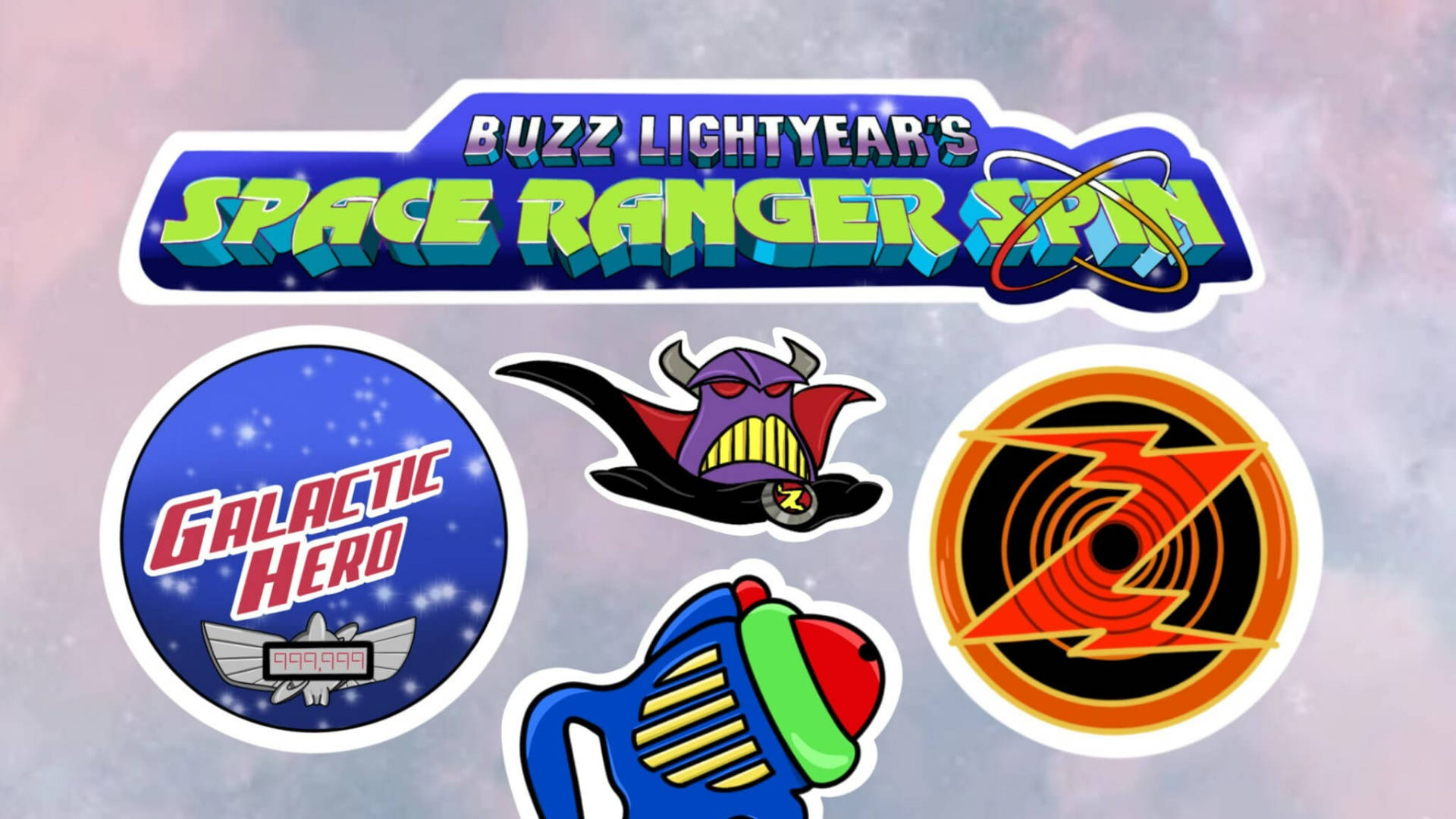 Buzz Lightyear Of Star Command Spin Stickers Background