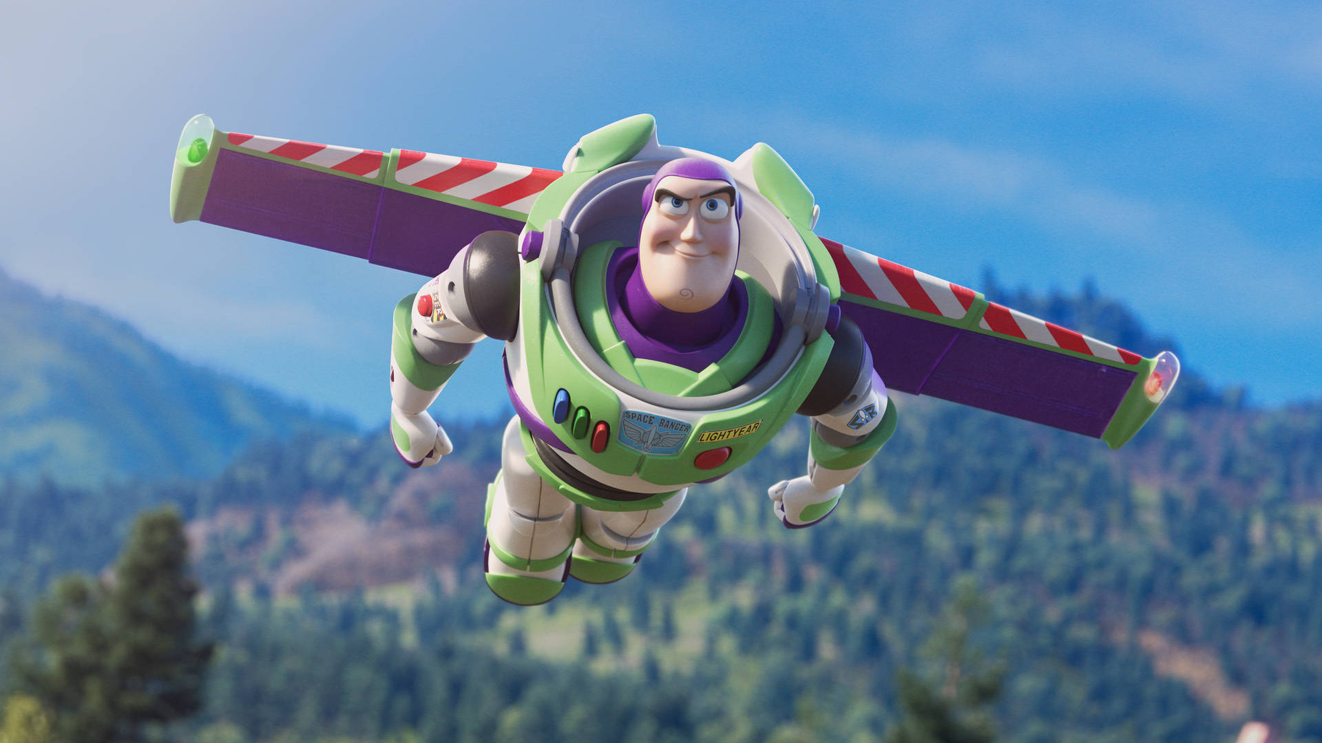 Buzz Lightyear On Flight Background