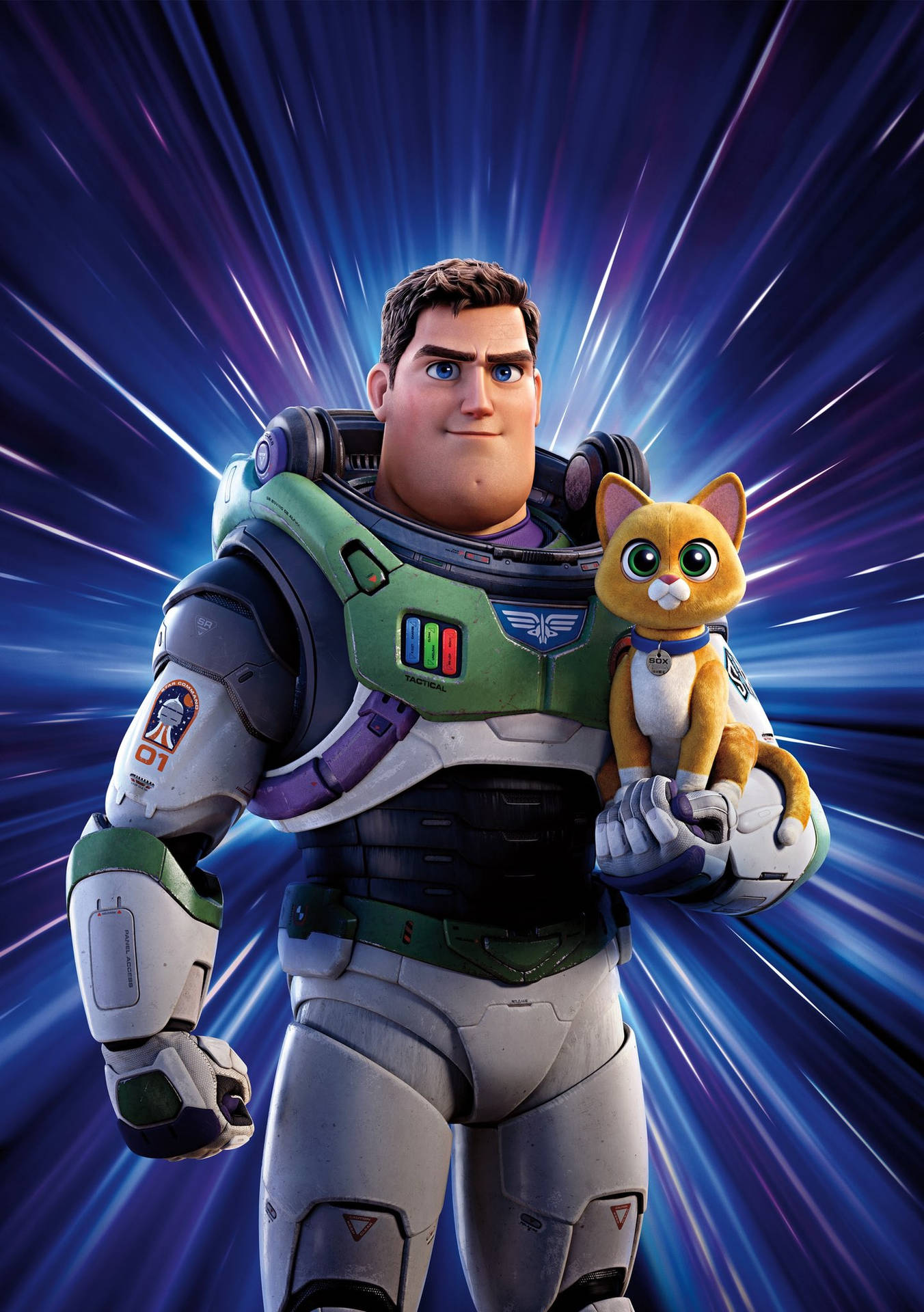 Buzz Lightyear With His Cat Background