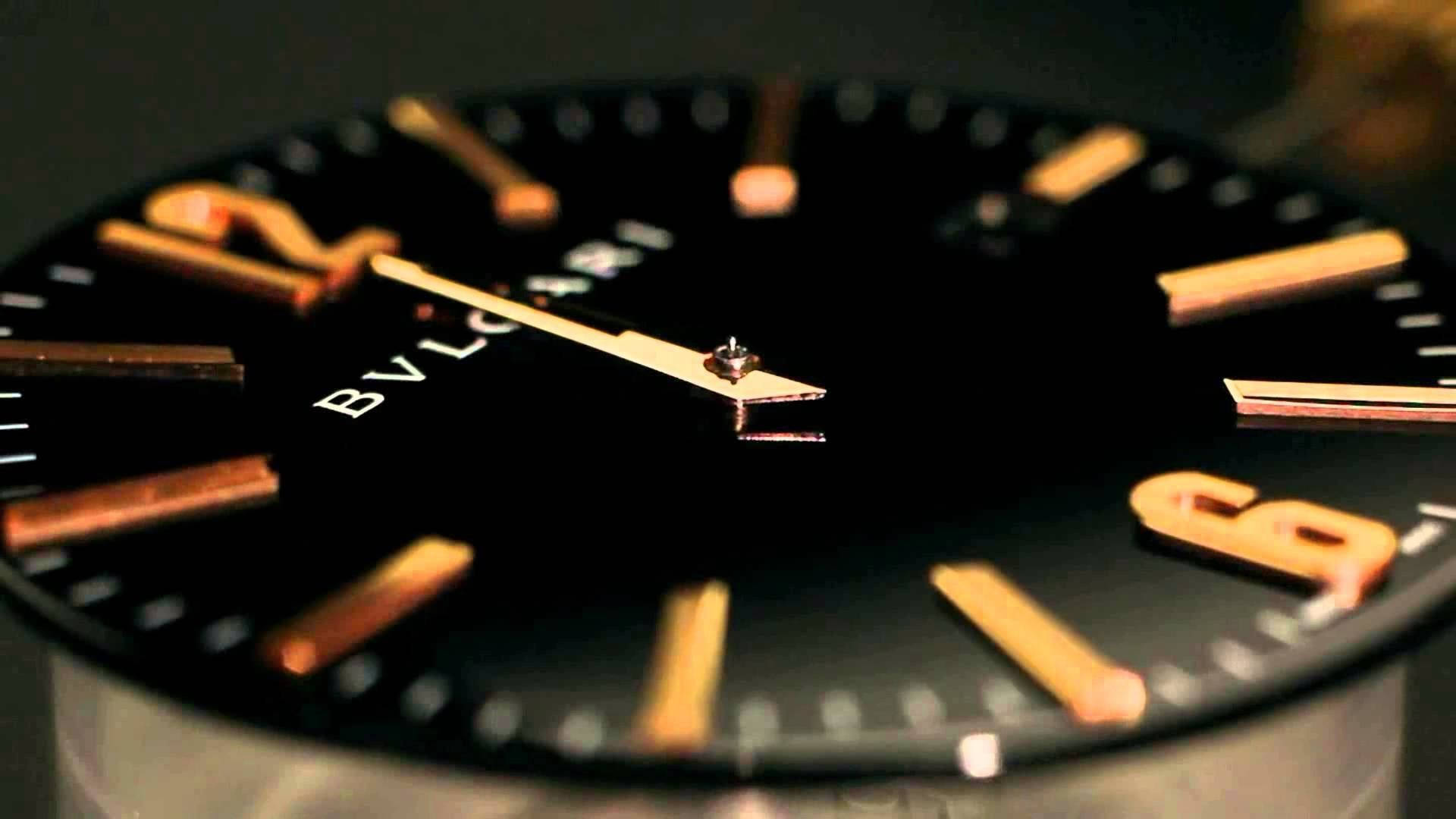 Bvlgari Watch Face Close Up Background