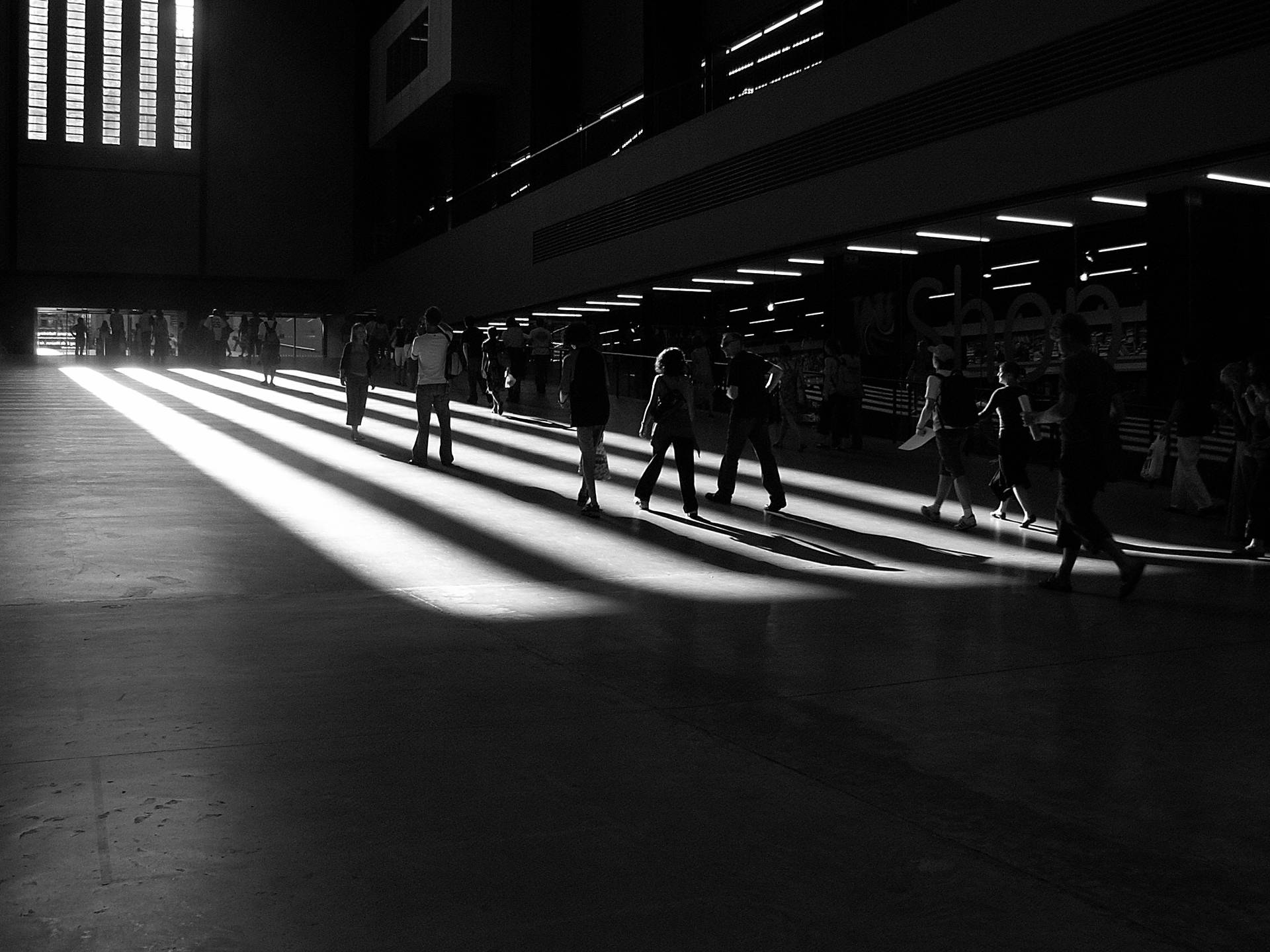 Bw Turbine Hall Tate Modern Background