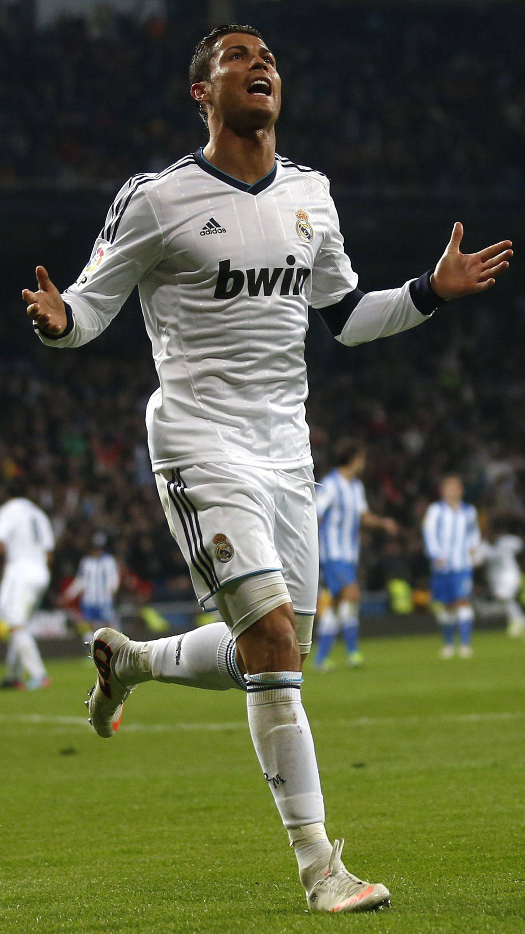 Bwin White Jersey Cristiano Ronaldo Iphone Background