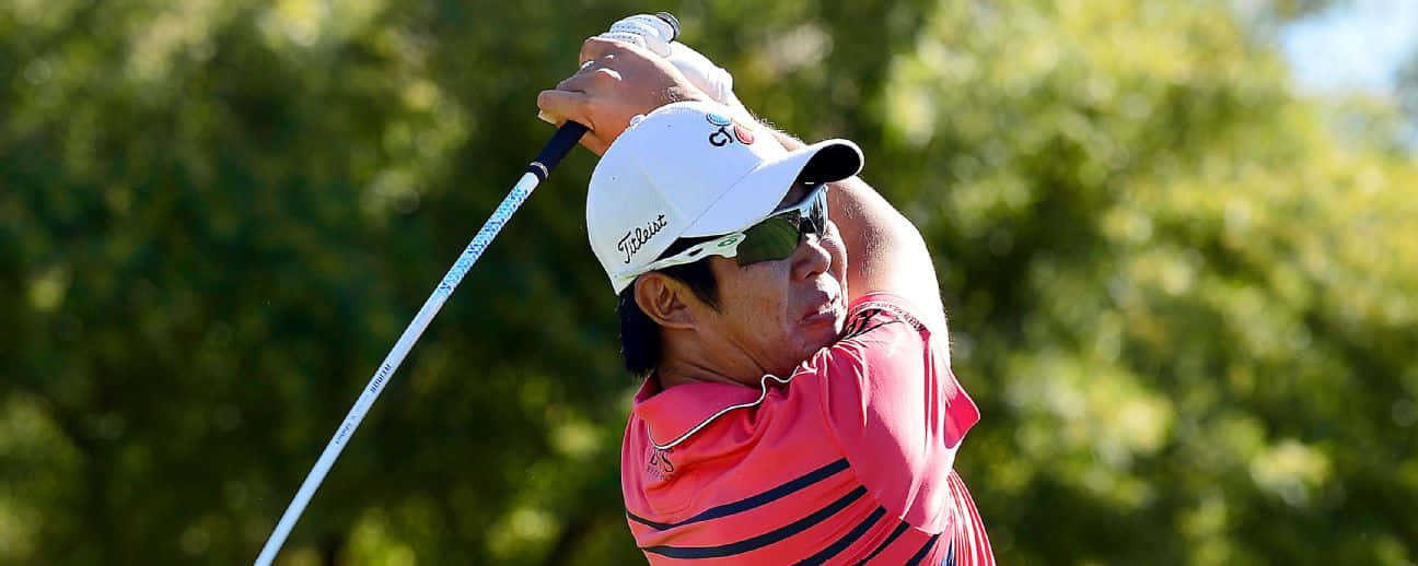 Byeong Hun An Donning Pink Shirt