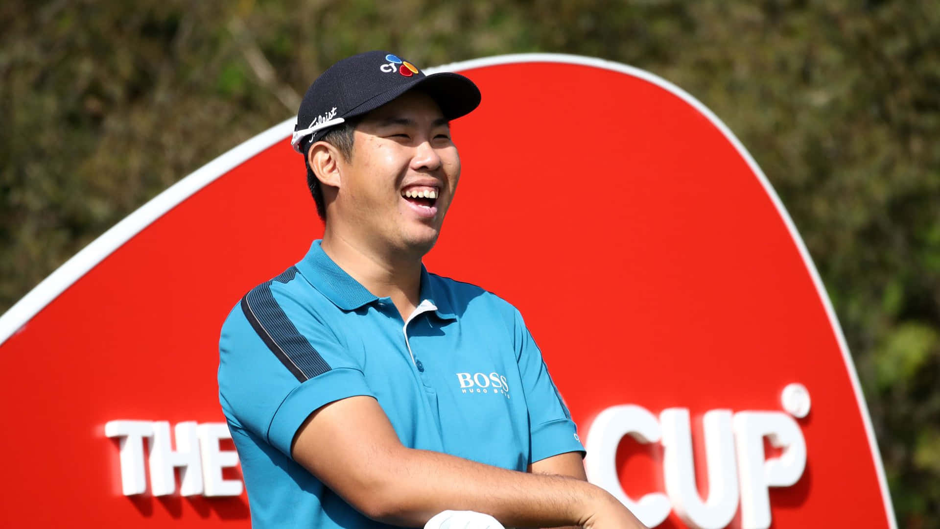 Byeong Hun An Smiling At The Cj Cup