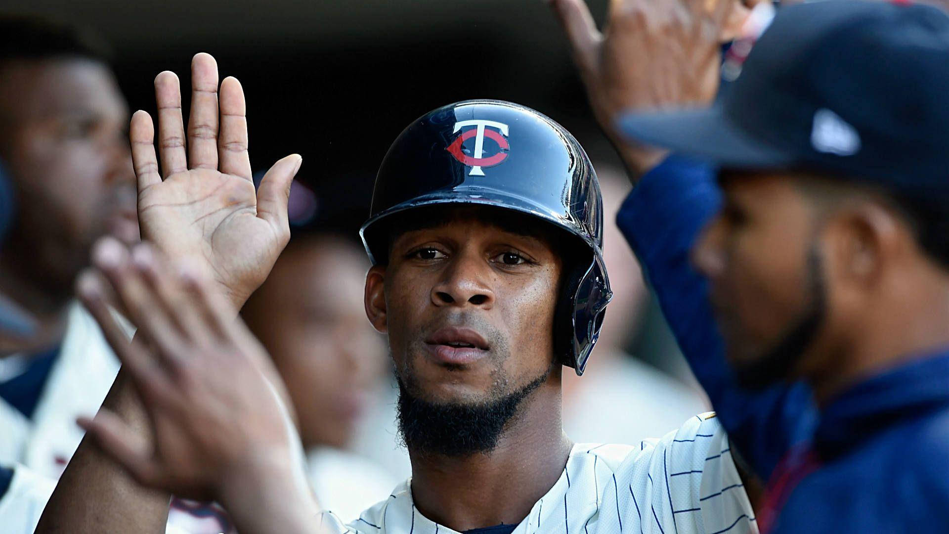 Byron Buxton High Five Background