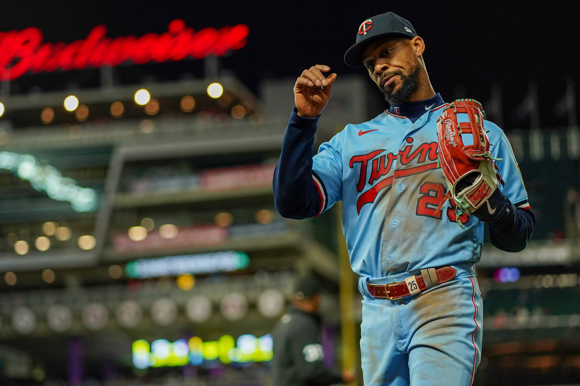 Byron Buxton In Light Blue Jersey