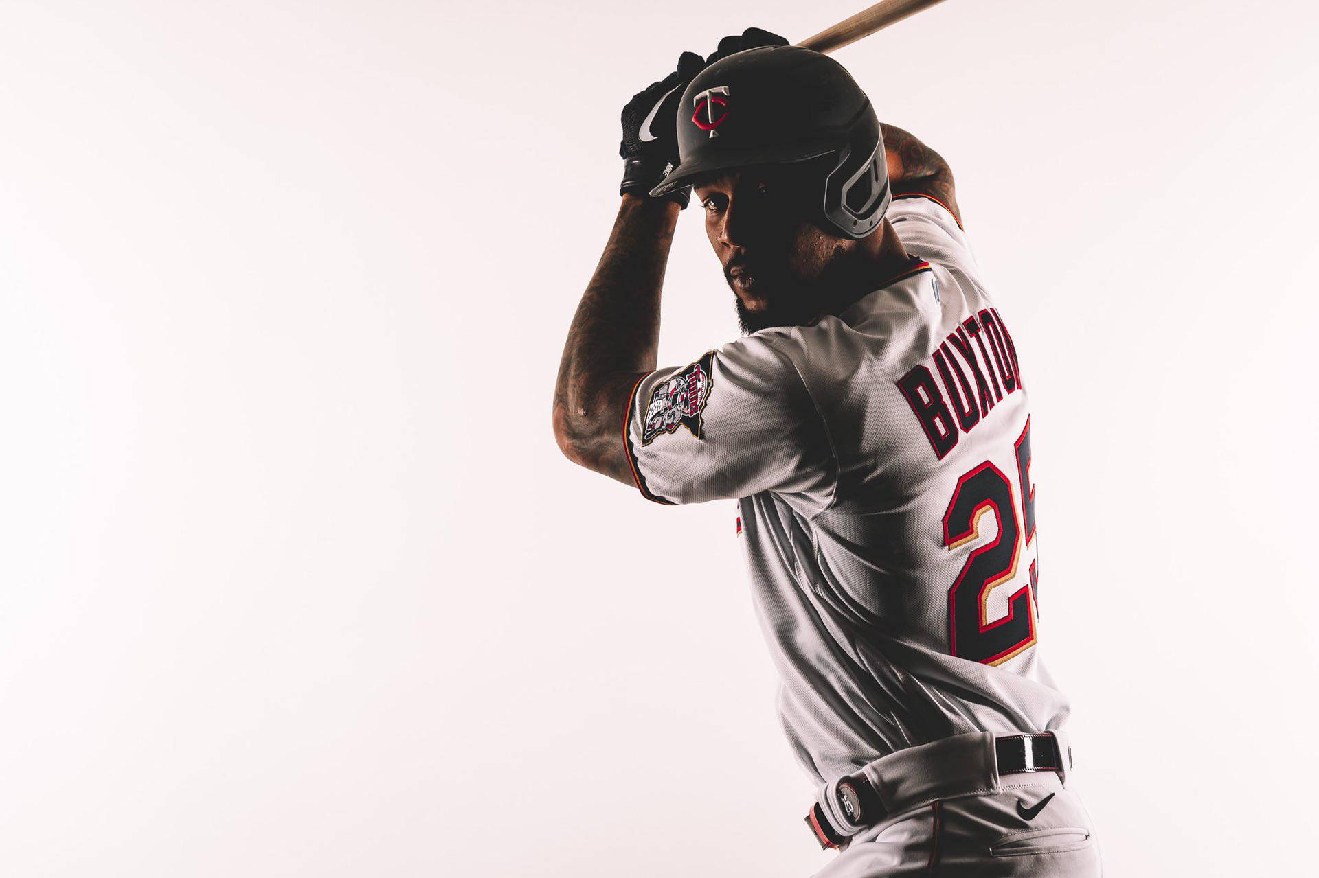 Byron Buxton On White Background