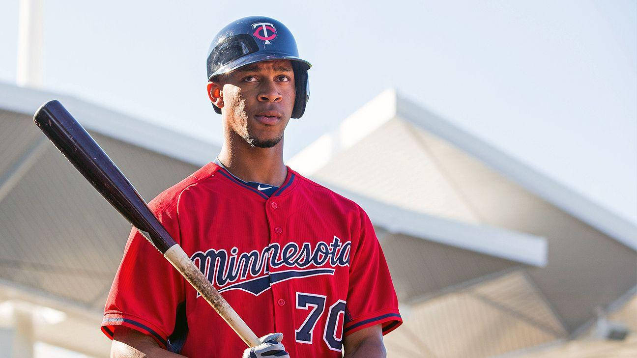 Byron Buxton Wearing Red Jersey