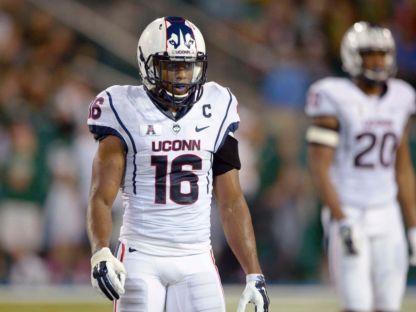 Byron Jones In Uconn Background