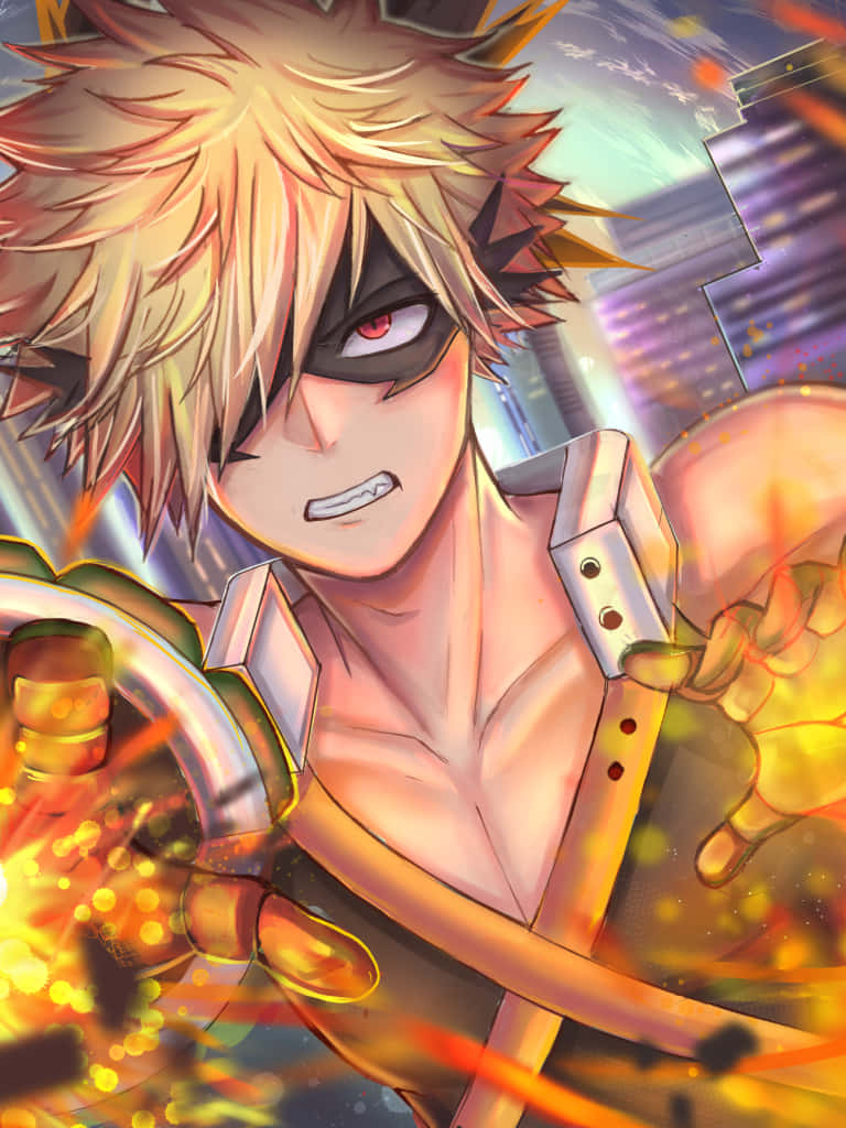 © Wallpapers.com - Unleash Your Inner Hero With My Hero Academia On Ipad Background