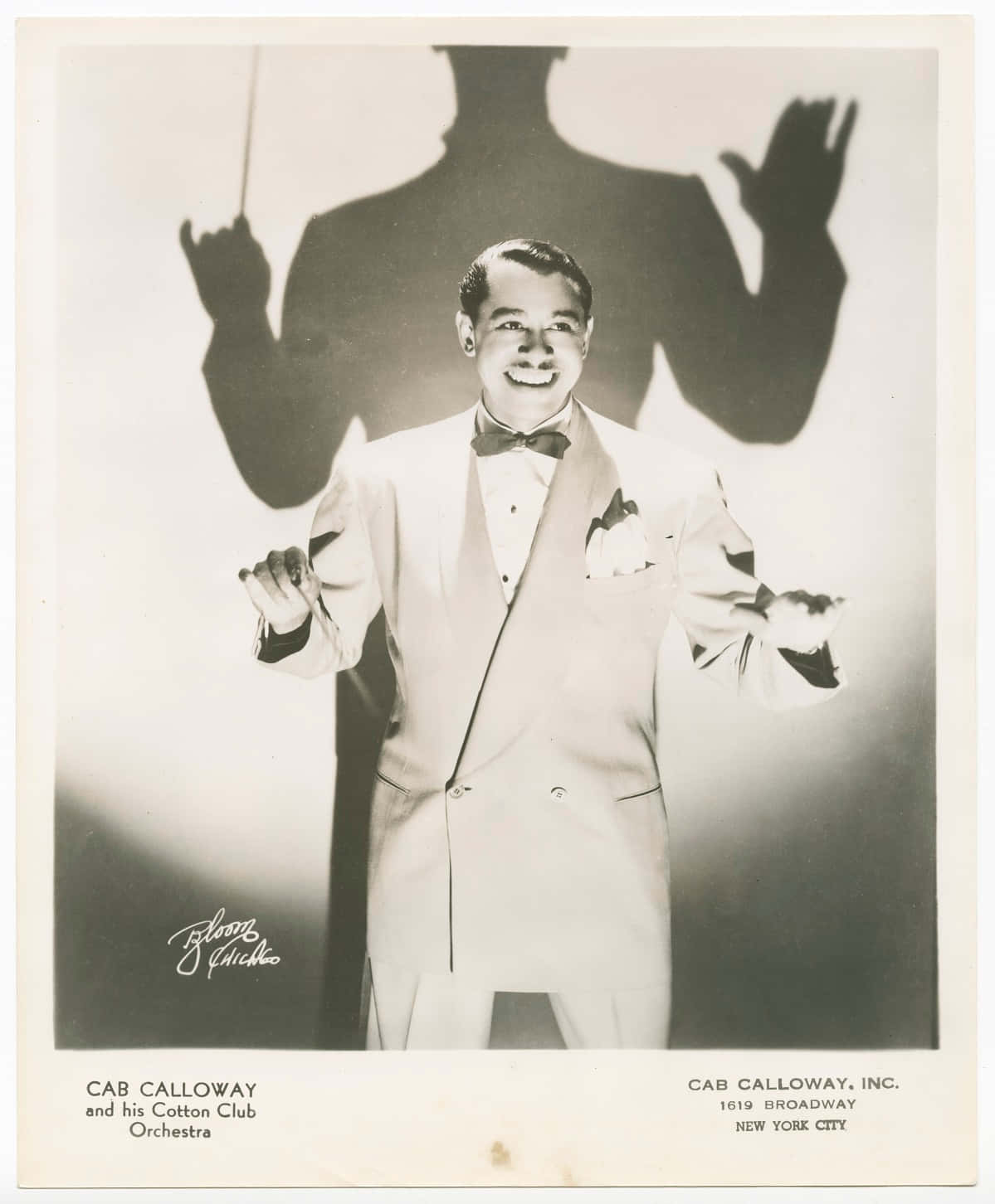 Cab Calloway Cotton Club Orchestra Promotional Photo Background