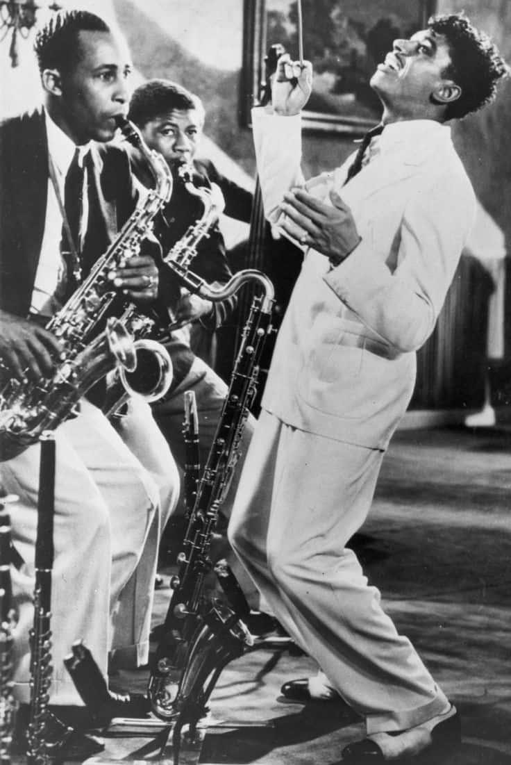 Cab Calloway Performing With Band Background