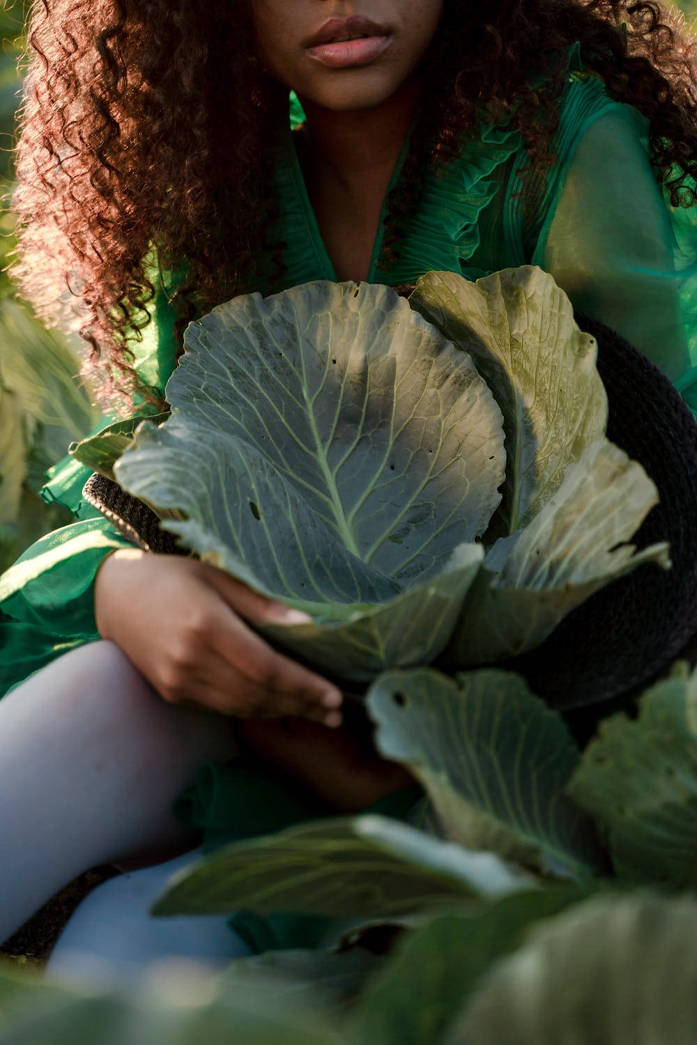 Cabbage Straw Hat