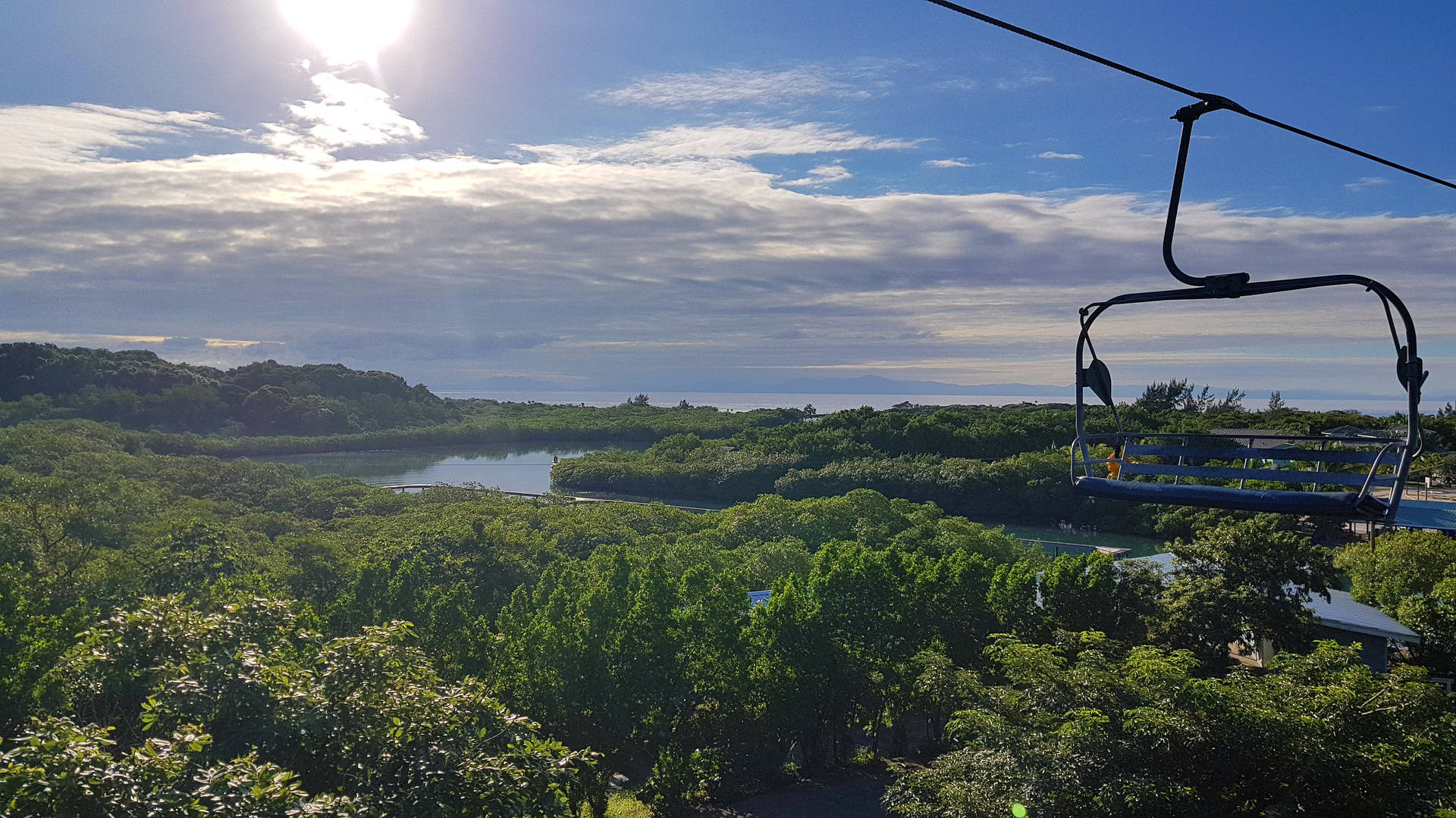 Cable Car & Green Forest Honduras Background