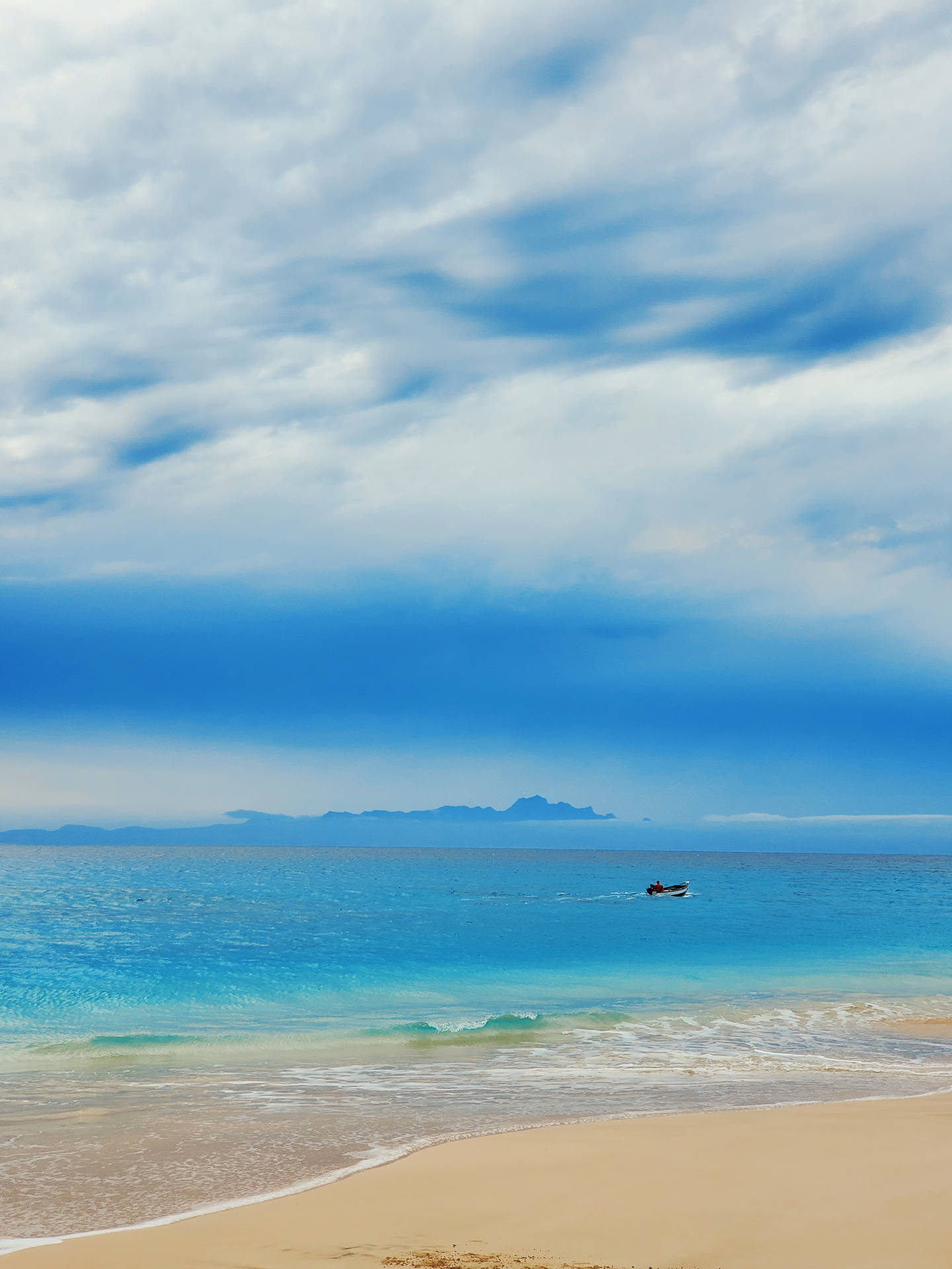 Cabo Verde Beach Portrait Background