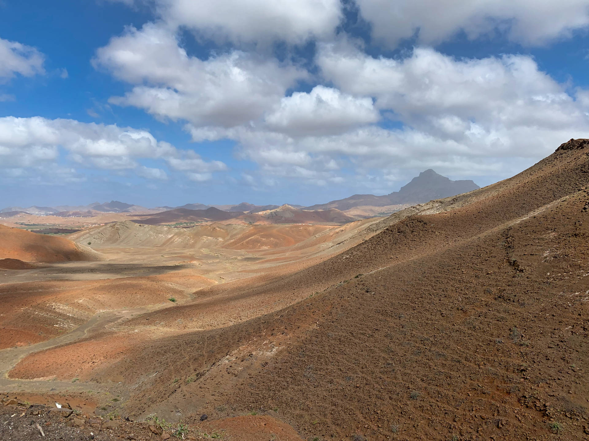 Cabo Verde Sand Dunes Background